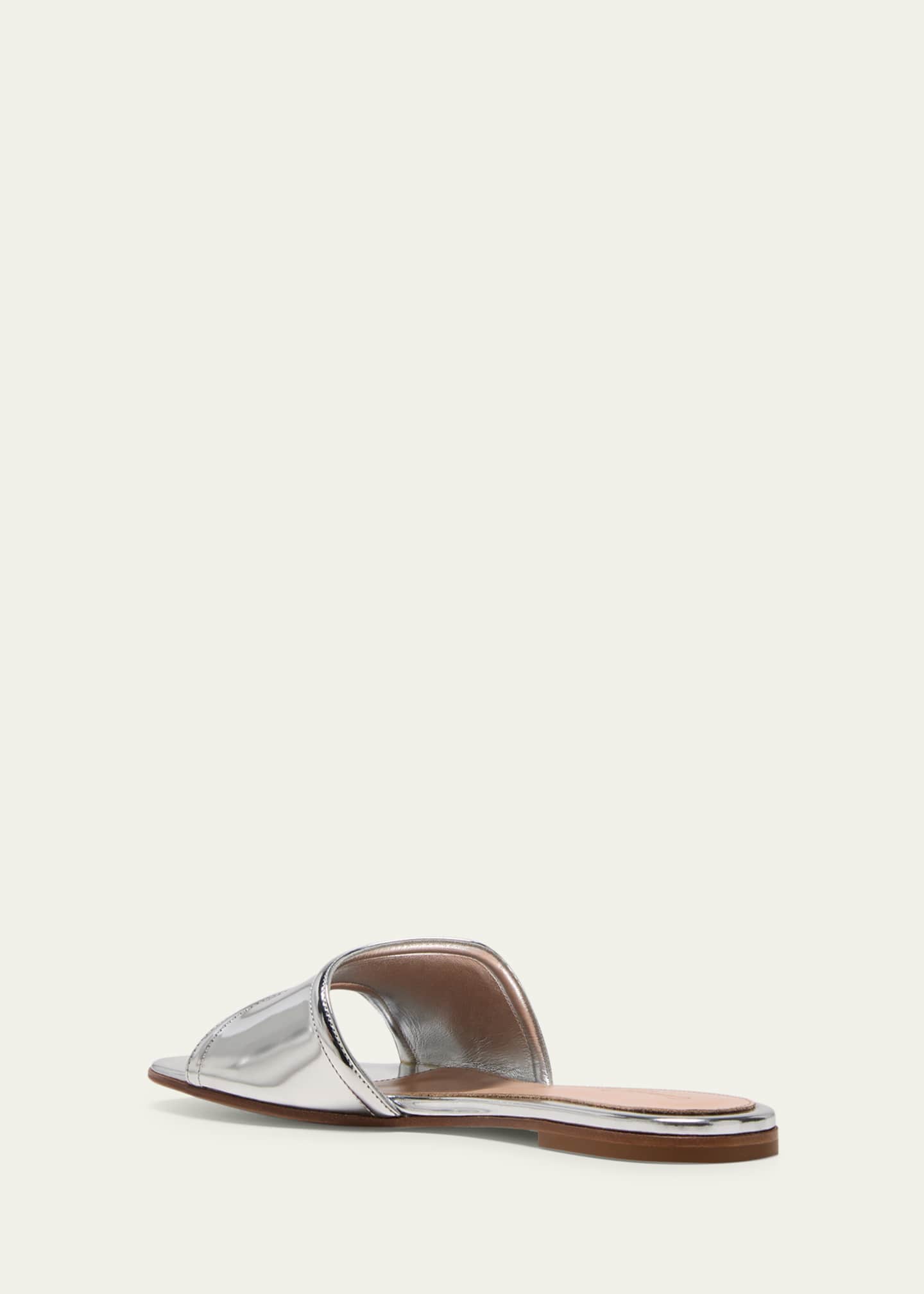 【関税込み】Gianvito Rossi シルバー Lucrezia 70 ミュール Silver Lucrezia 70 Mules by Gianvito Rossi on Sale
