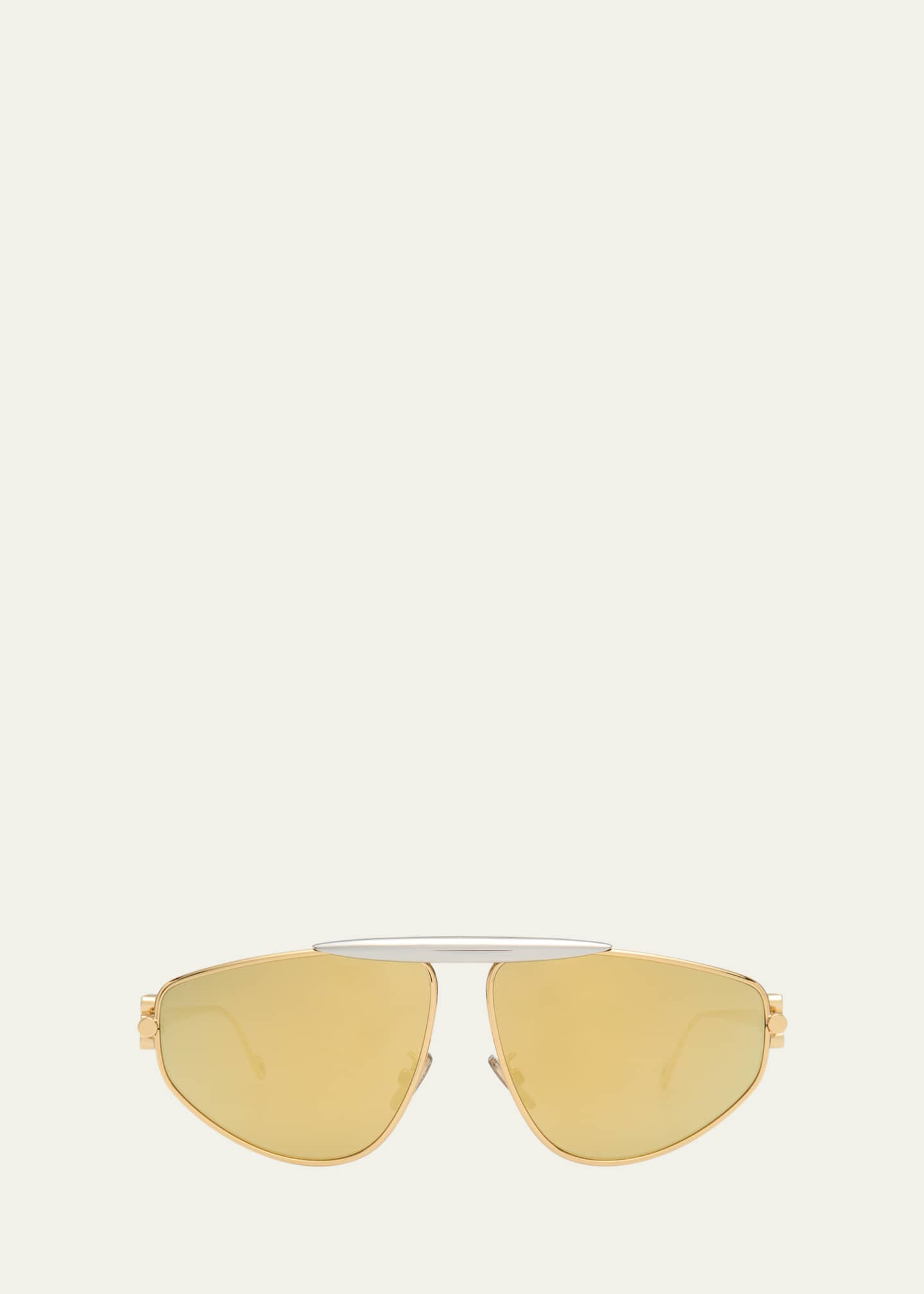 Anagram Flat Top Sunglasses in White - Loewe