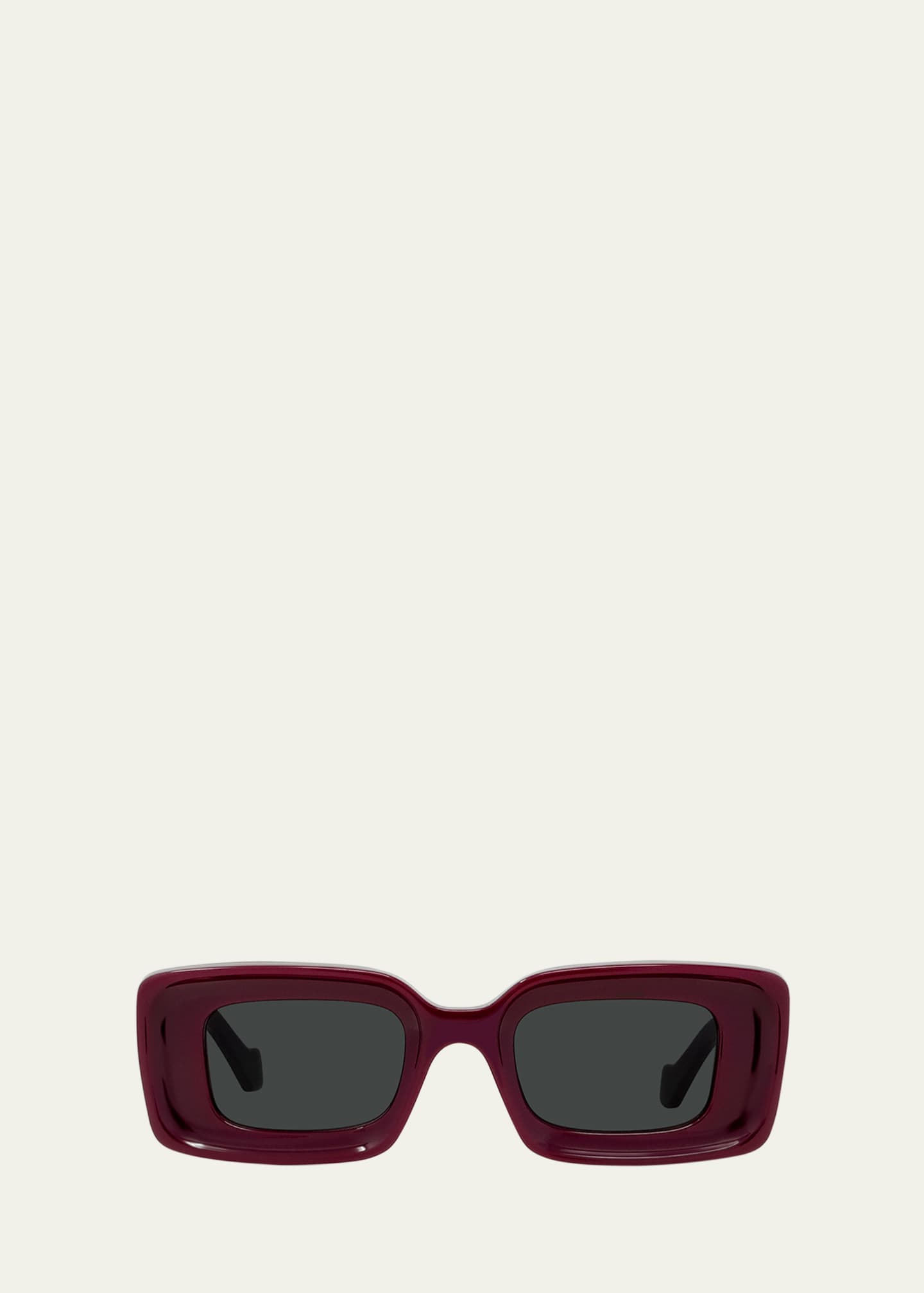 Loewe Anagram Beveled Acetate Rectangle Sunglasses - Bergdorf Goodman