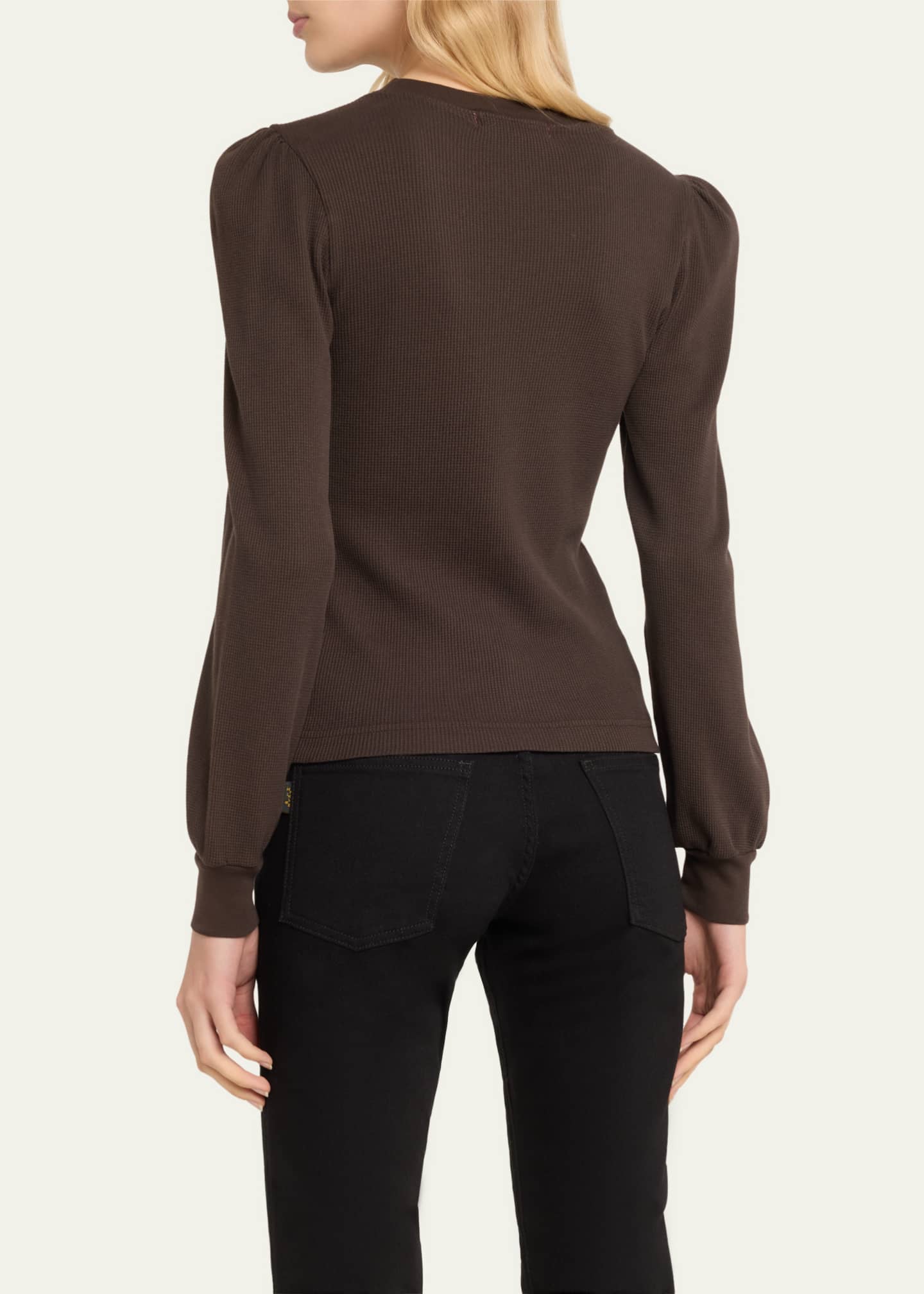 AMO Denim Girly Long-Sleeve Thermal Top Image 3 of 5