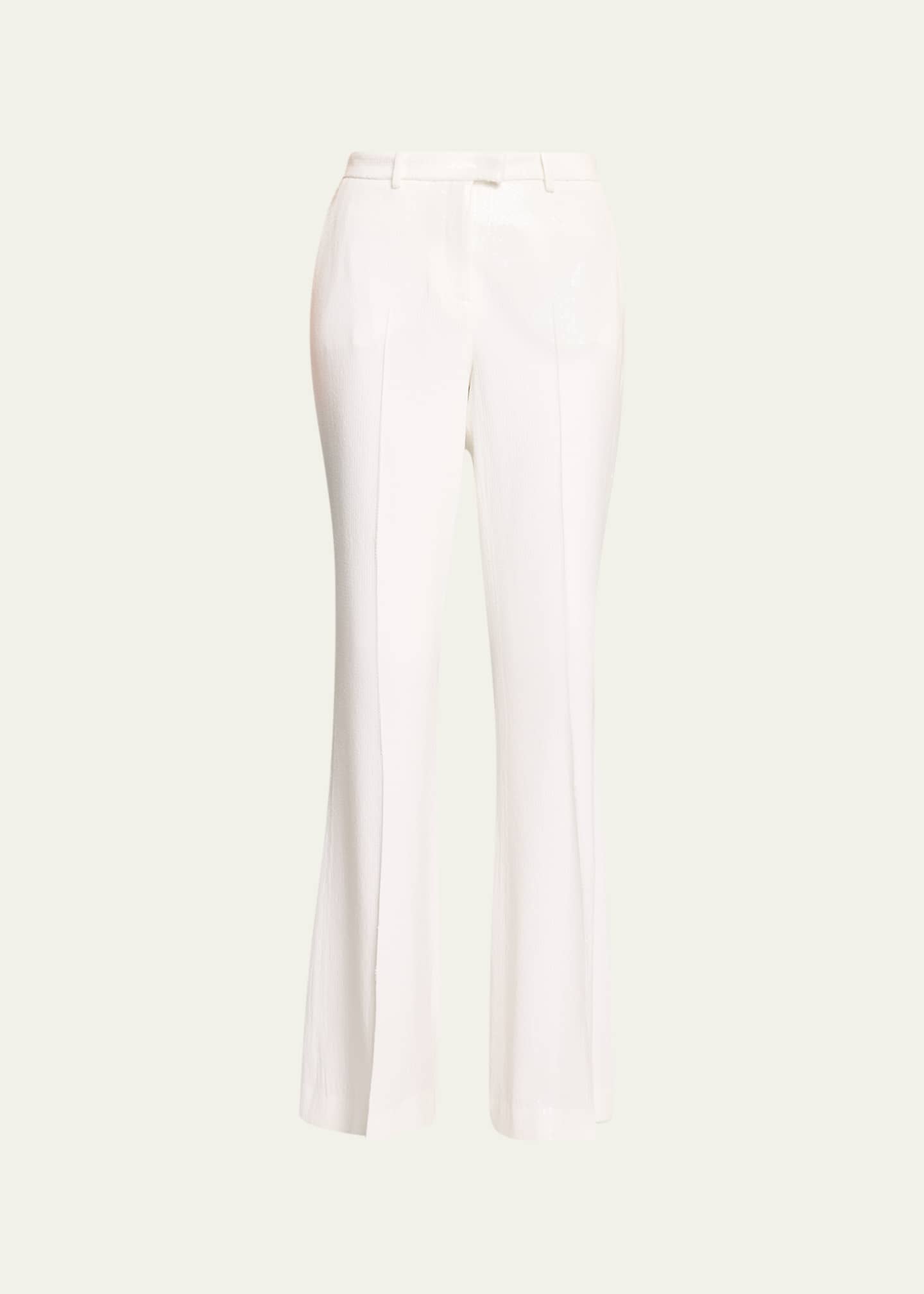 Michael Kors Collection Haylee Sequined Flare Crepe Trousers - Bergdorf ...