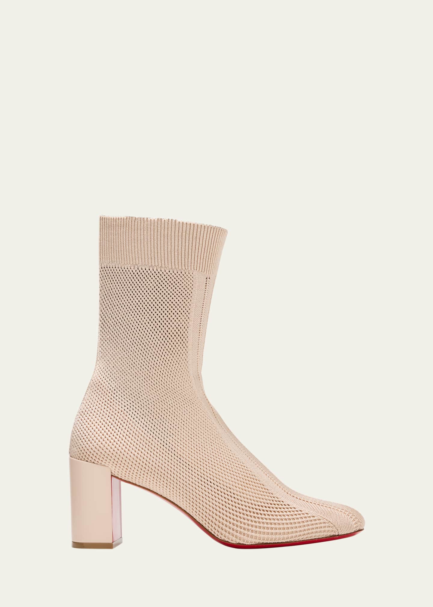 Christian Louboutin Beyonstage Red Sole Knit Boots