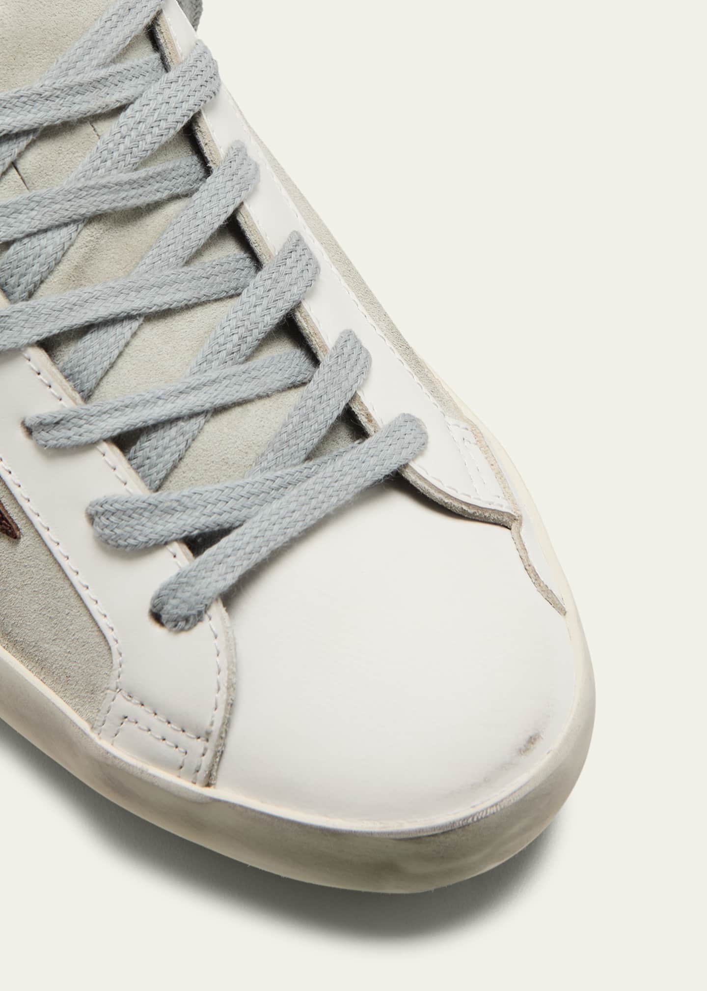 Golden goose white store lizard superstar sneakers