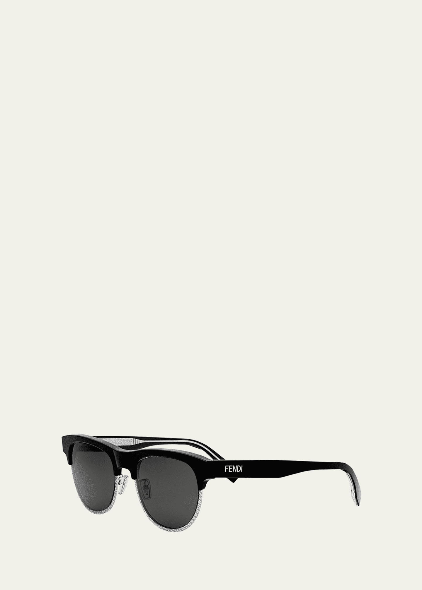 Fendi black round sunglasses discount