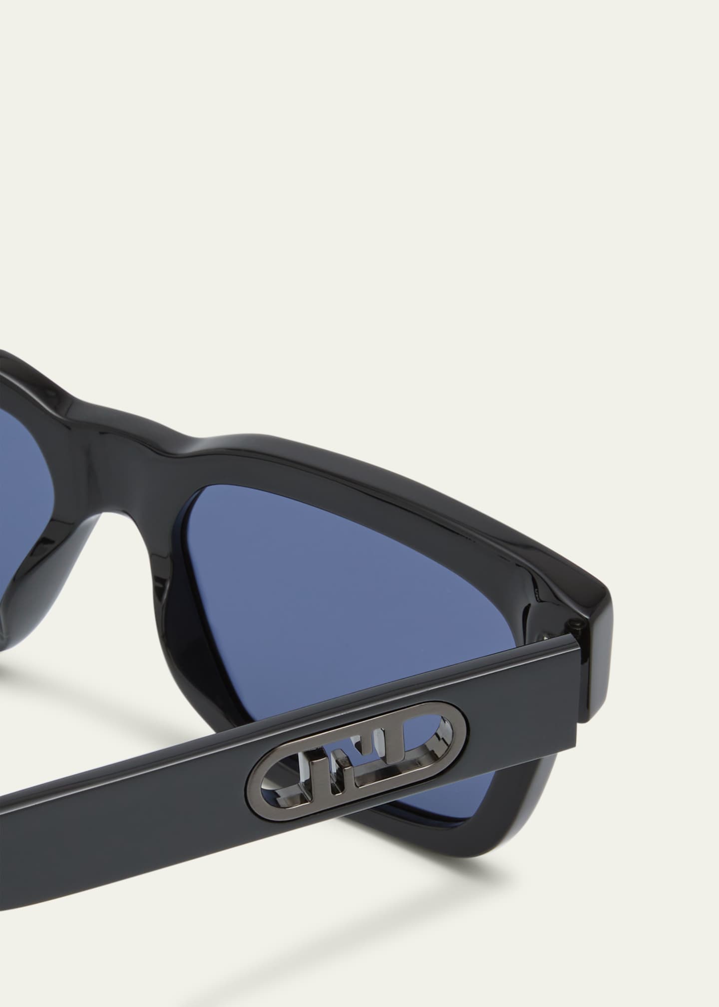 Fendi Men's O'Lock Acetate Rectangle Sunglasses - Bergdorf Goodman