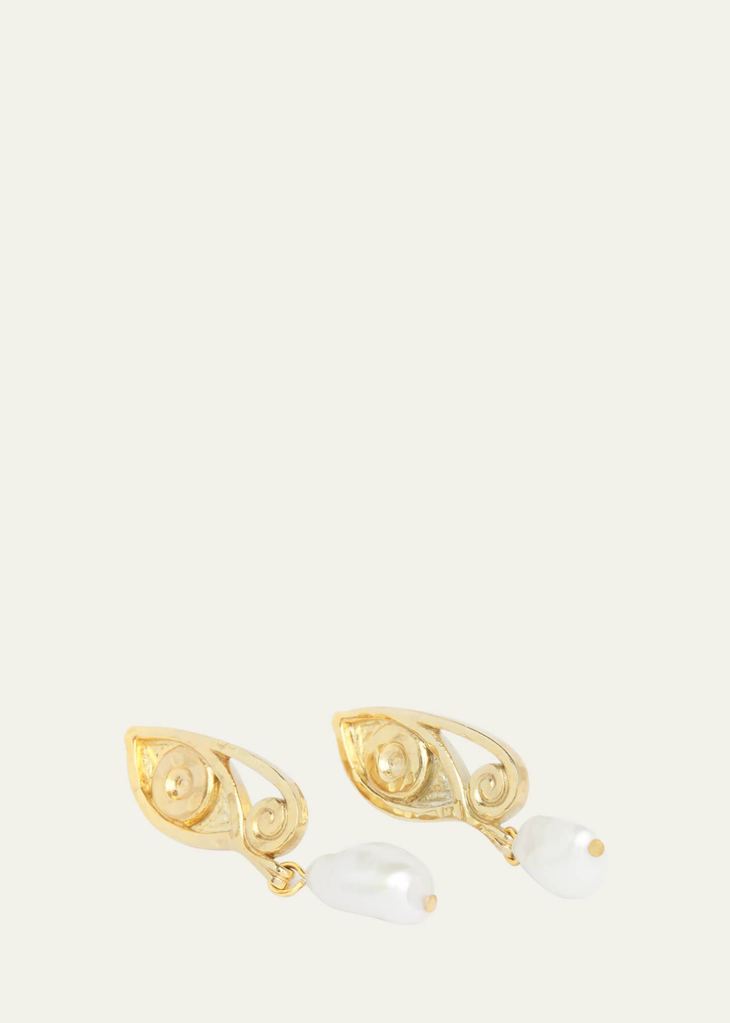 Deux Lions Jewelry 14K Gold Ayla Pearl Earrings Image 3 of 3
