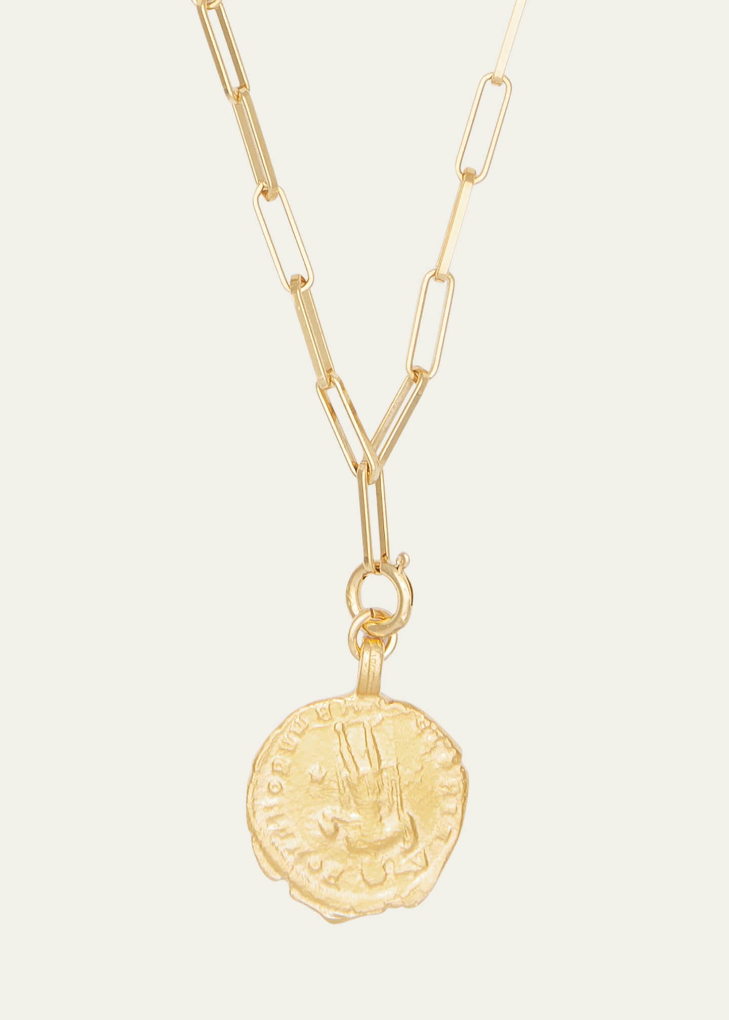 Deux Lions Jewelry 14K Yellow Gold Sophia Charm on Cairo Chain Necklace Image 4 of 4