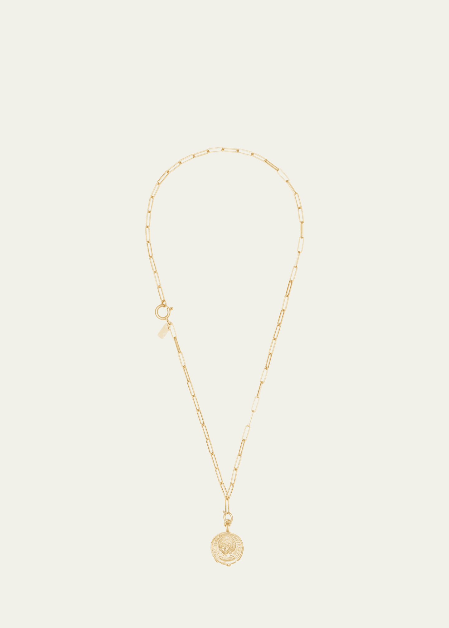 Deux Lions Jewelry 14K Yellow Gold Sophia Charm on Cairo Chain Necklace Image 1 of 4