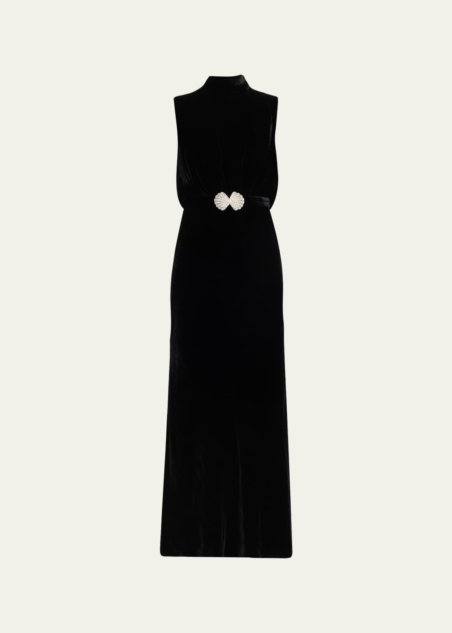 Embellished waist cheap dress