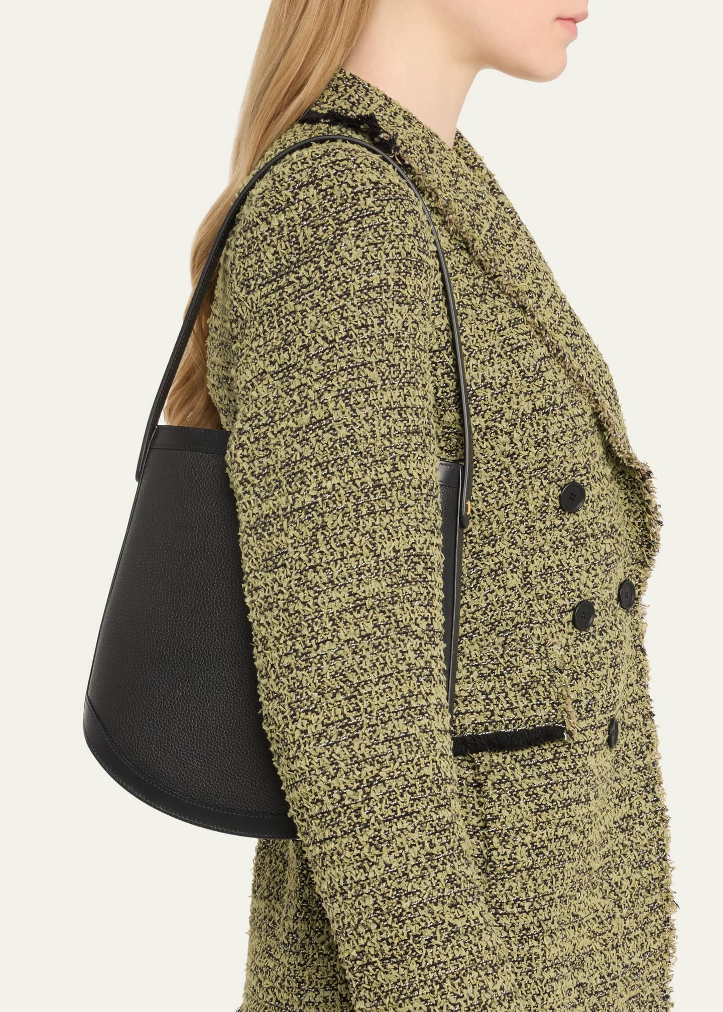 Savette Large Zip Leather Bucket Bag Bergdorf Goodman