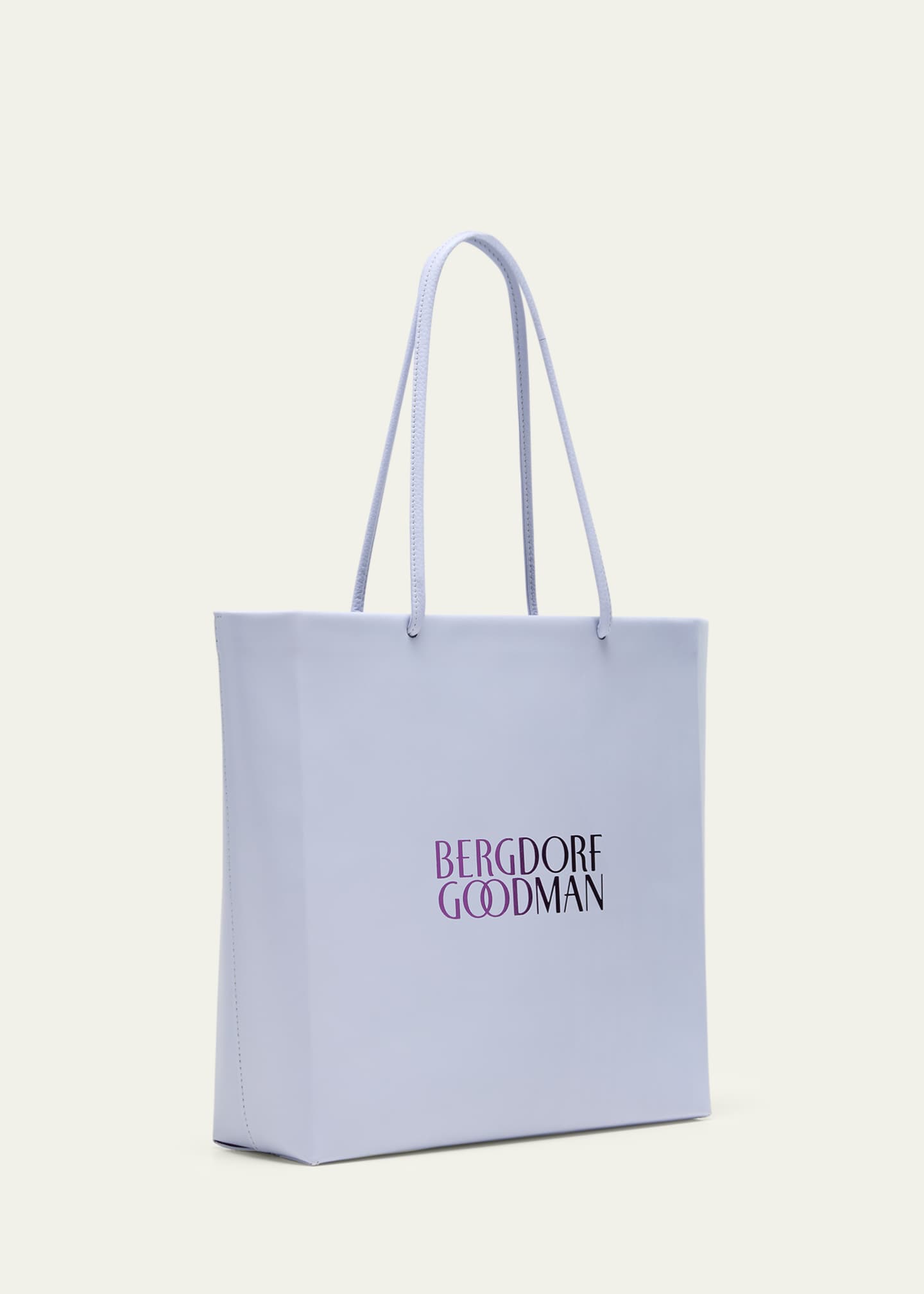 Bergdorf Goodman BG Leather Shopping Bag, Large - Bergdorf Goodman