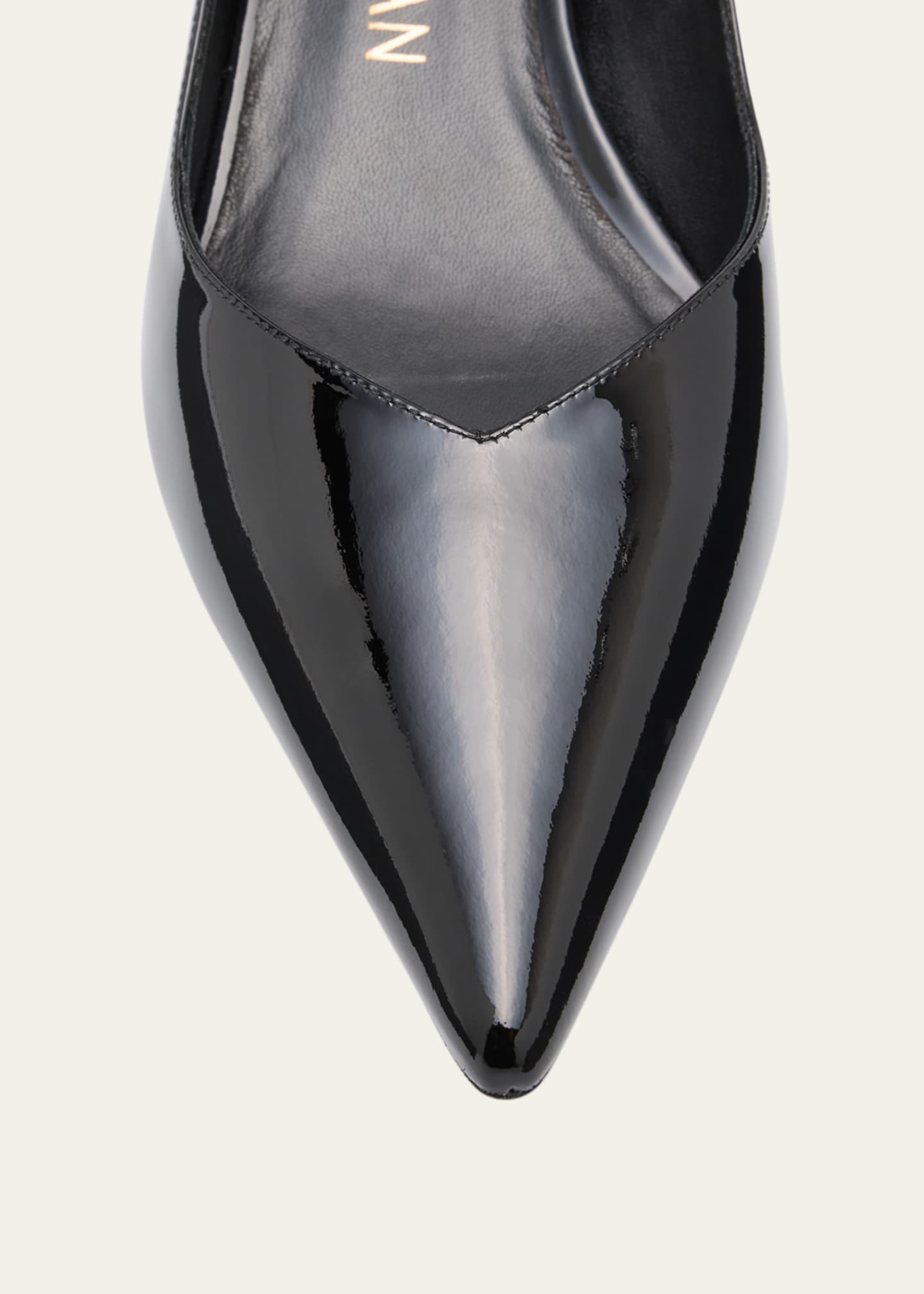 Stuart Weitzman Eva Patent Kitten-Heel Pumps Image 6 of 6