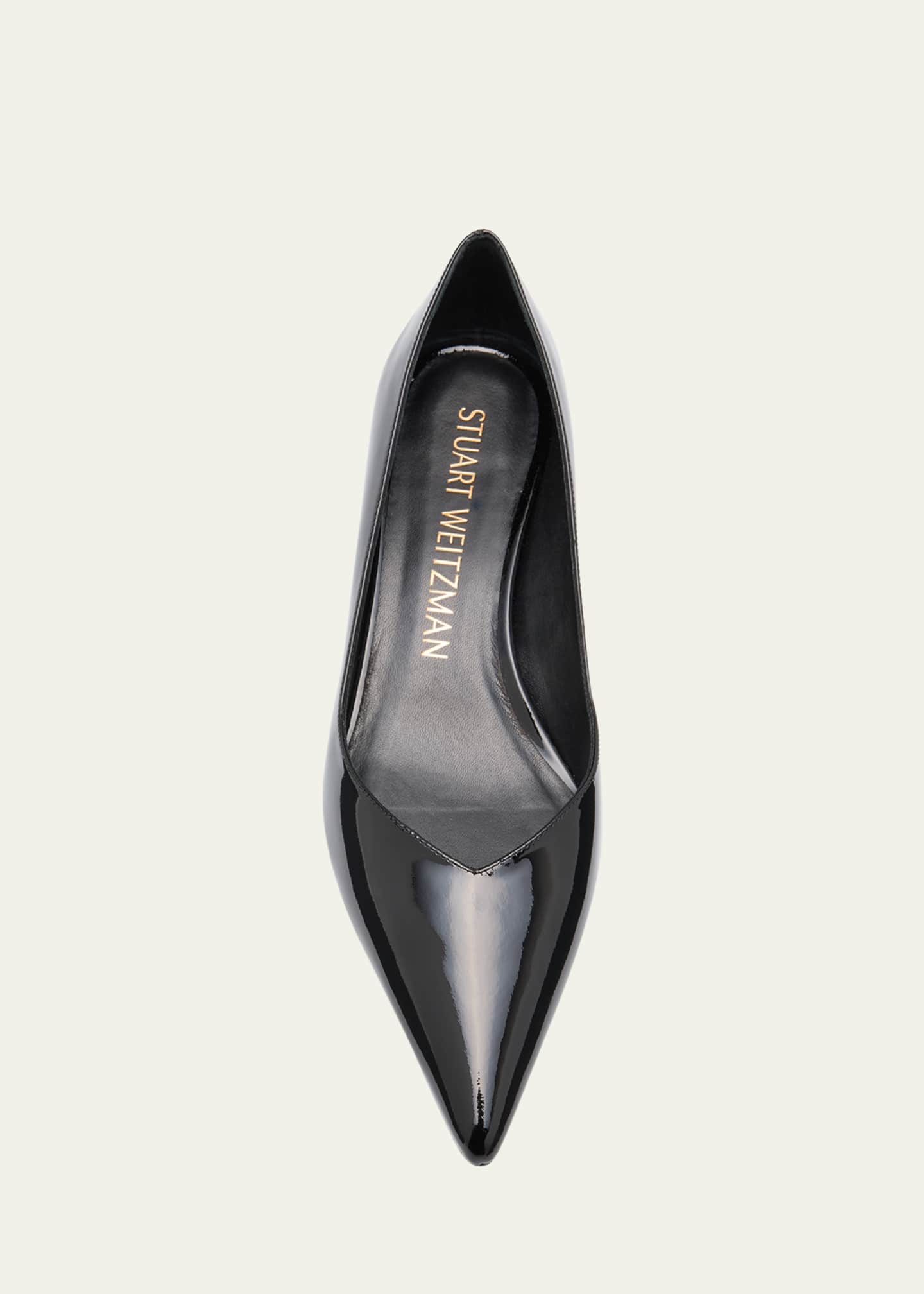 Stuart Weitzman Eva Patent Kitten-Heel Pumps Image 5 of 6