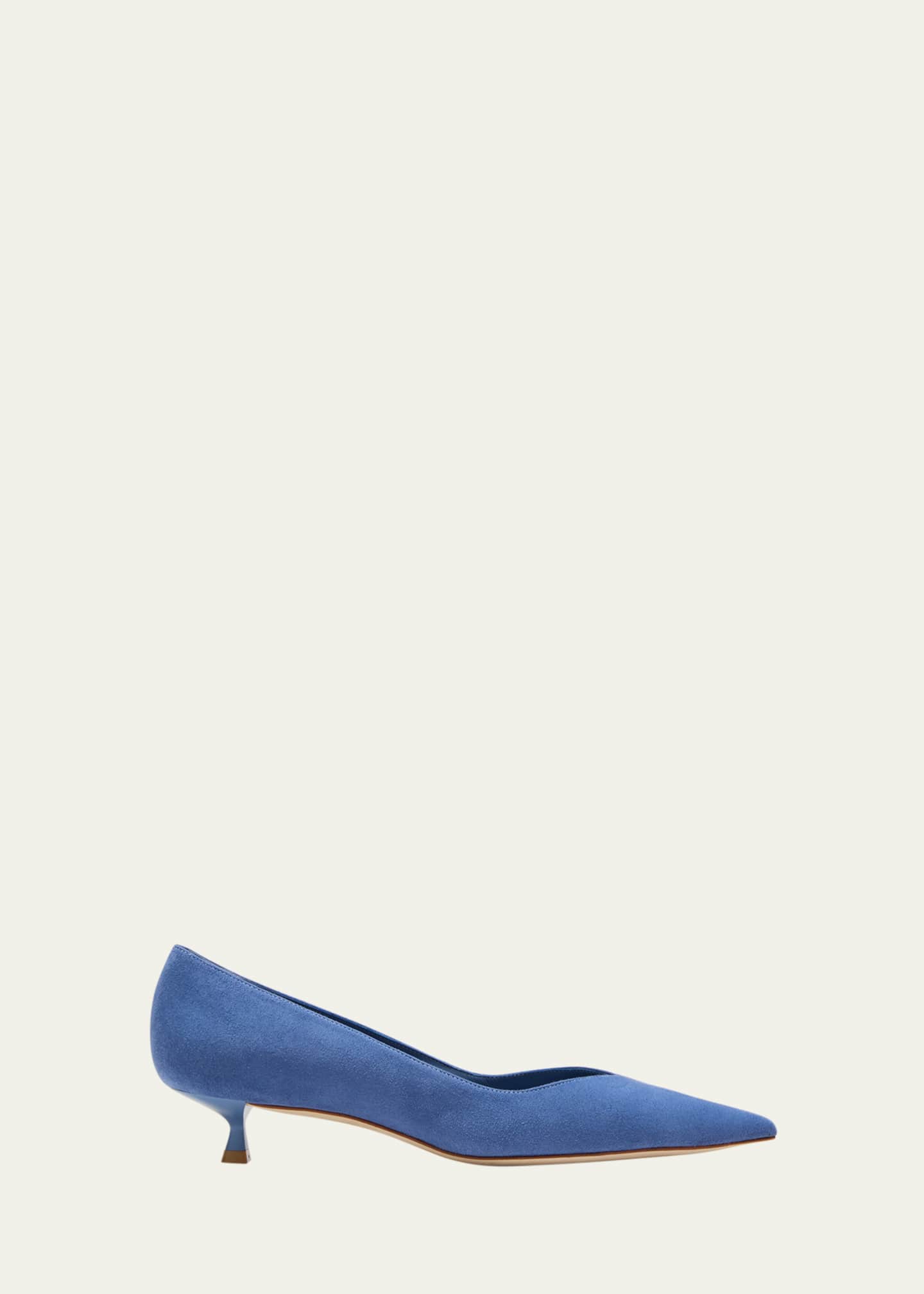 Blue suede on sale pumps low heel