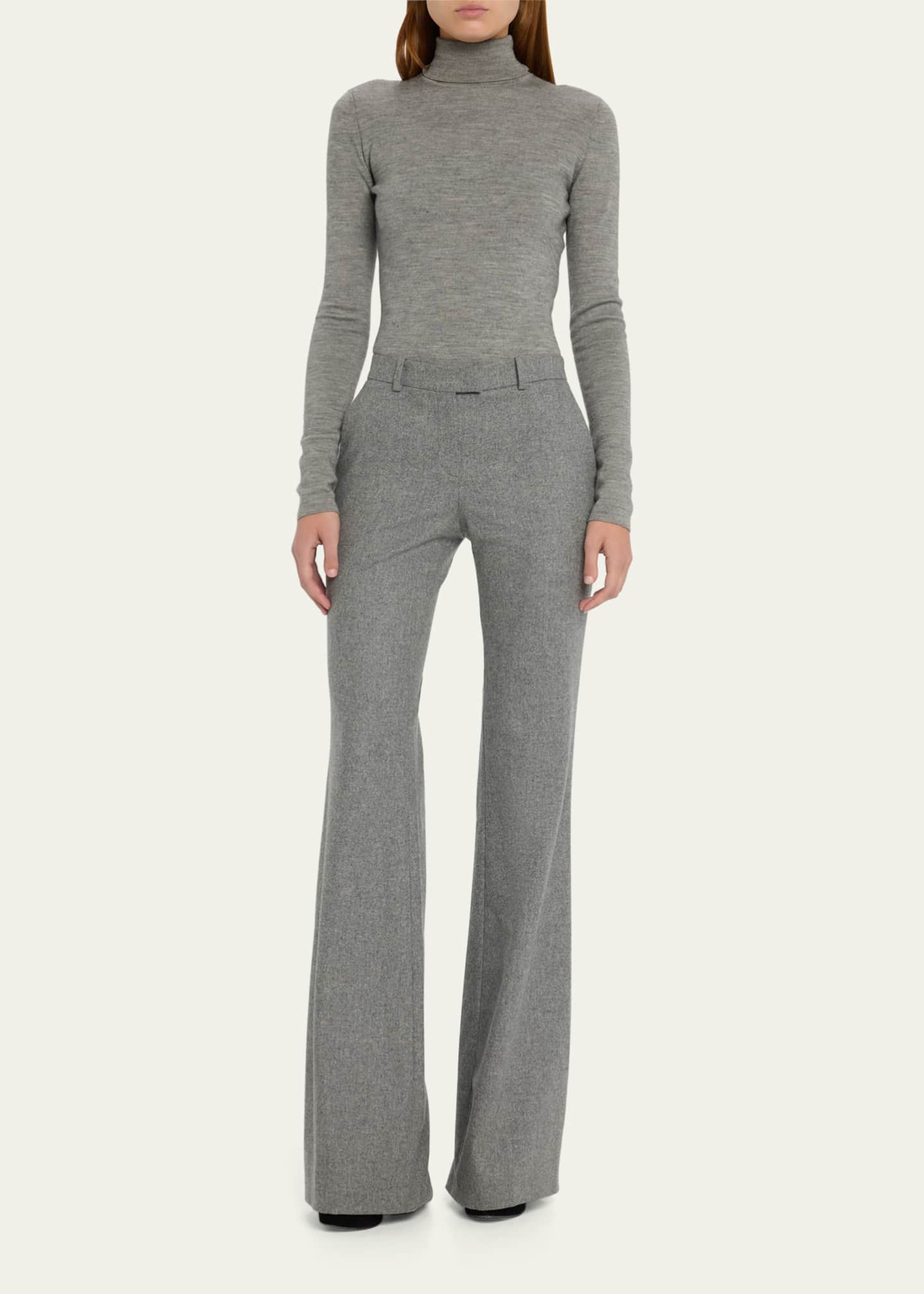 Michael Kors Women's Wool Blend High Rise Pleated Dress Pants Gray Siz -  Shop Linda's Stuff