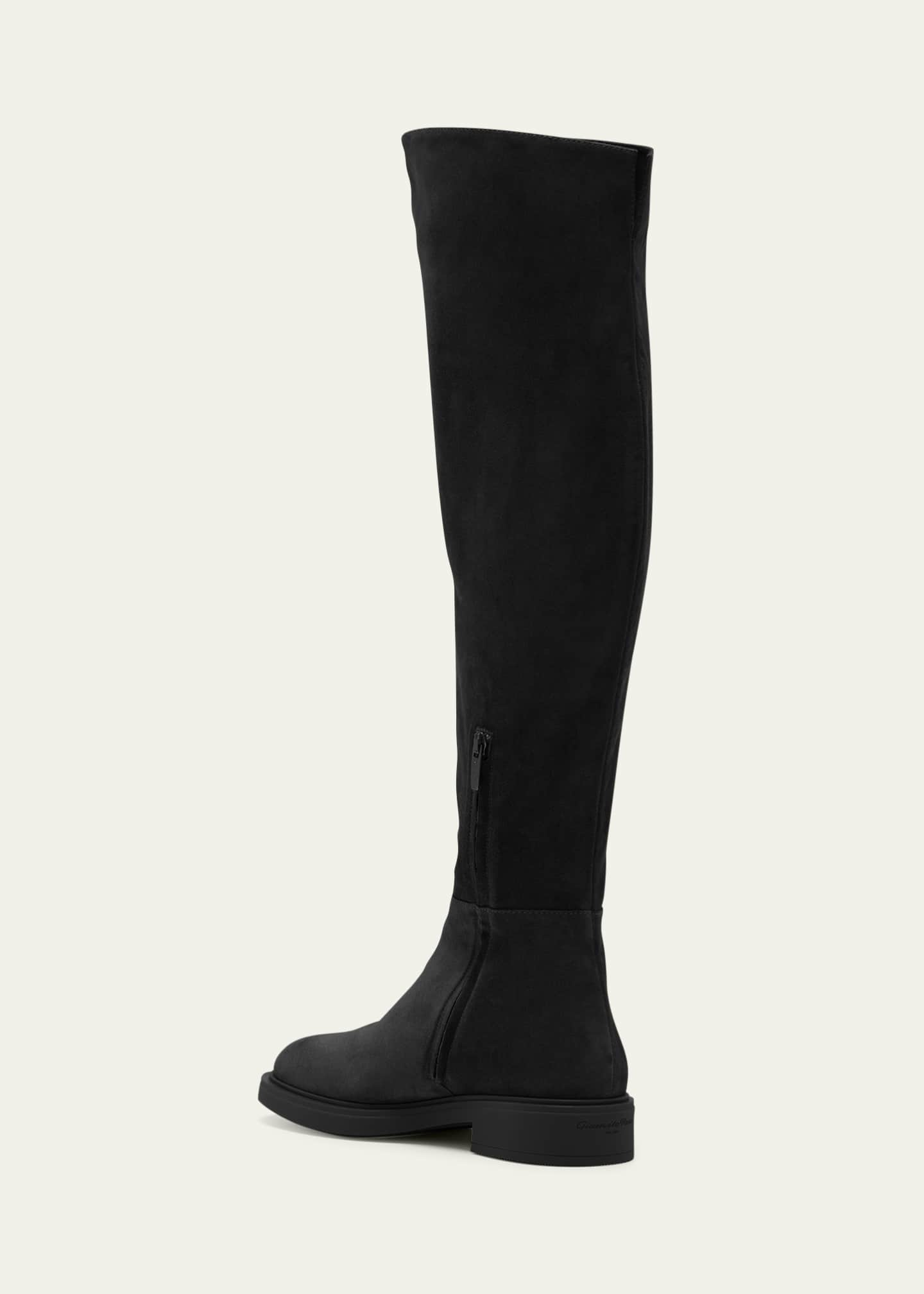 Gianvito Rossi Suede Over-The-Knee Boots - Bergdorf Goodman