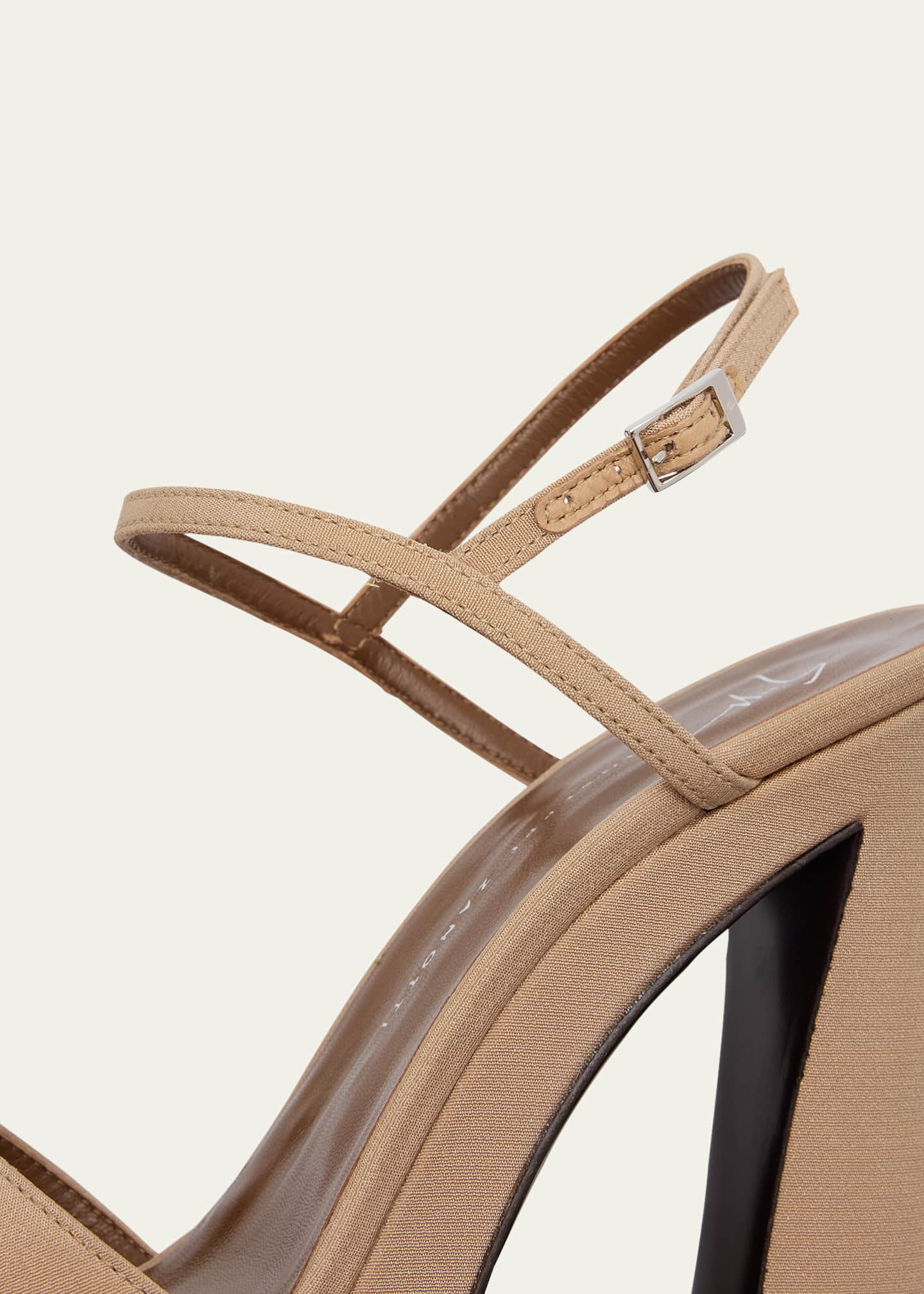 Giuseppe Zanotti Patent Ankle-Strap Platform Sandals Image 3 of 4