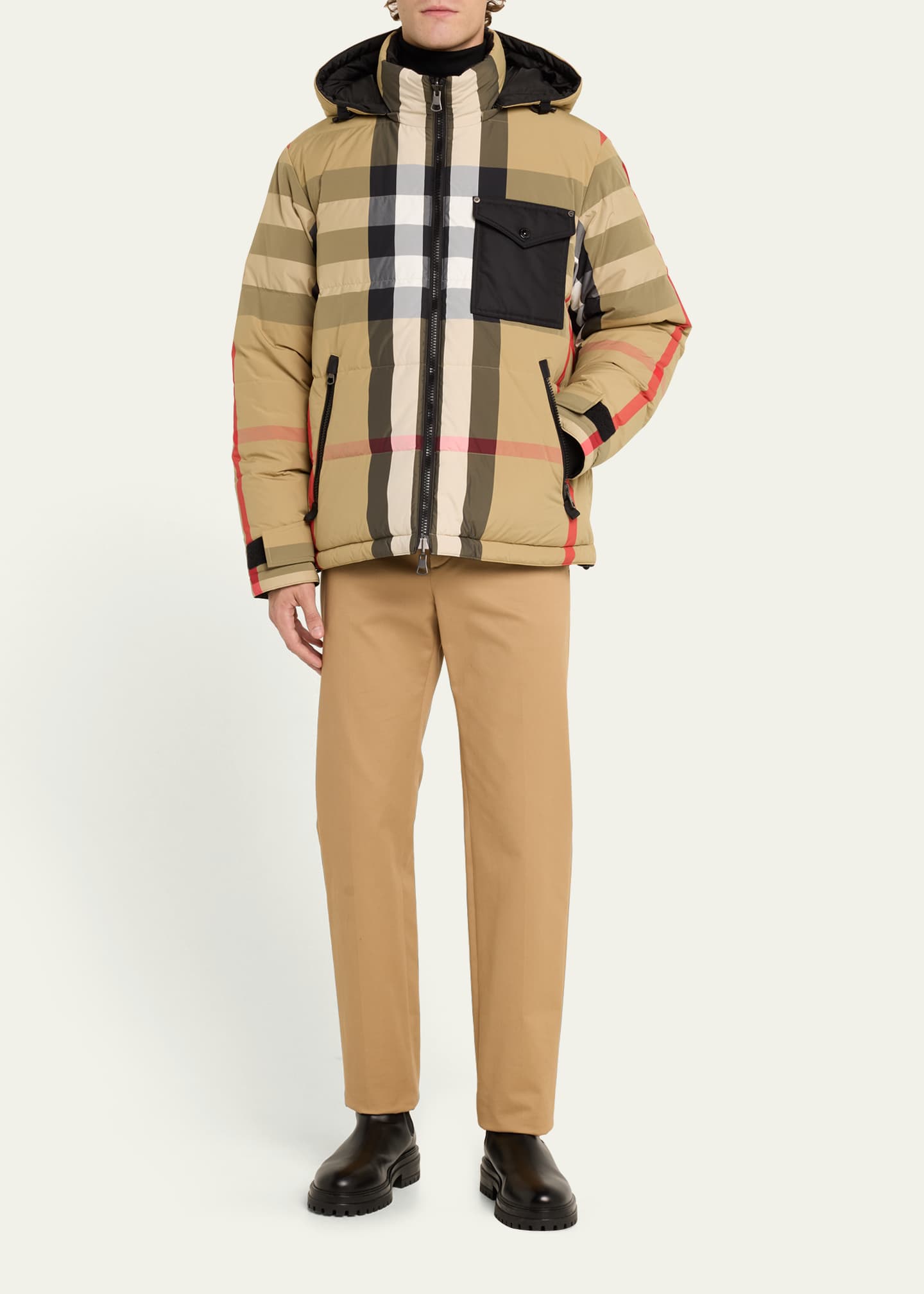 Burberry best sale check jacket