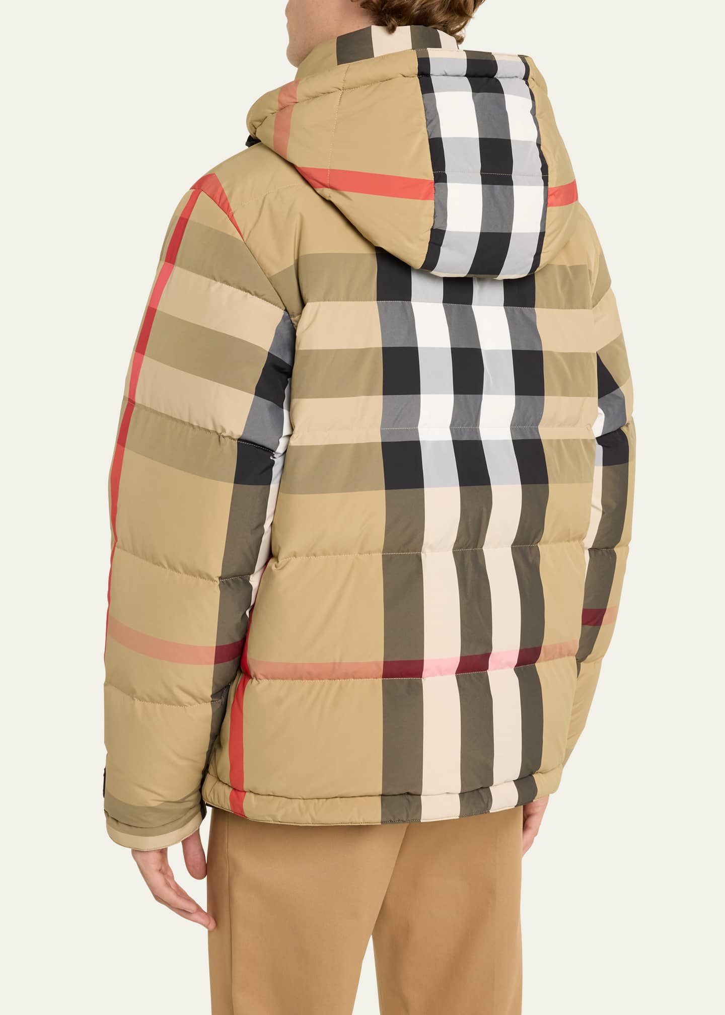 Burberry Men's Rutland Check Puffer Jacket - Bergdorf Goodman