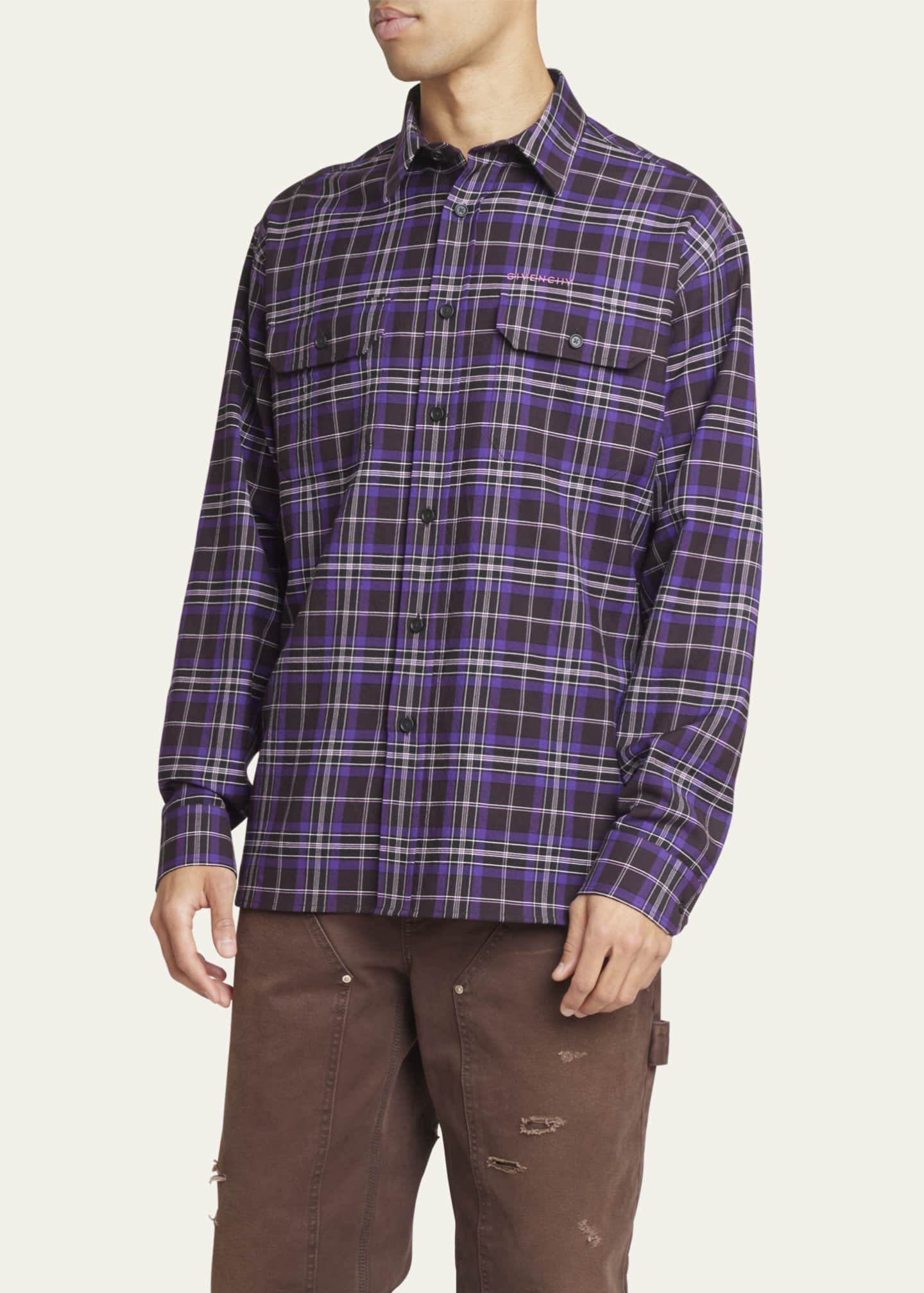 Givenchy men's clearance button up shirt