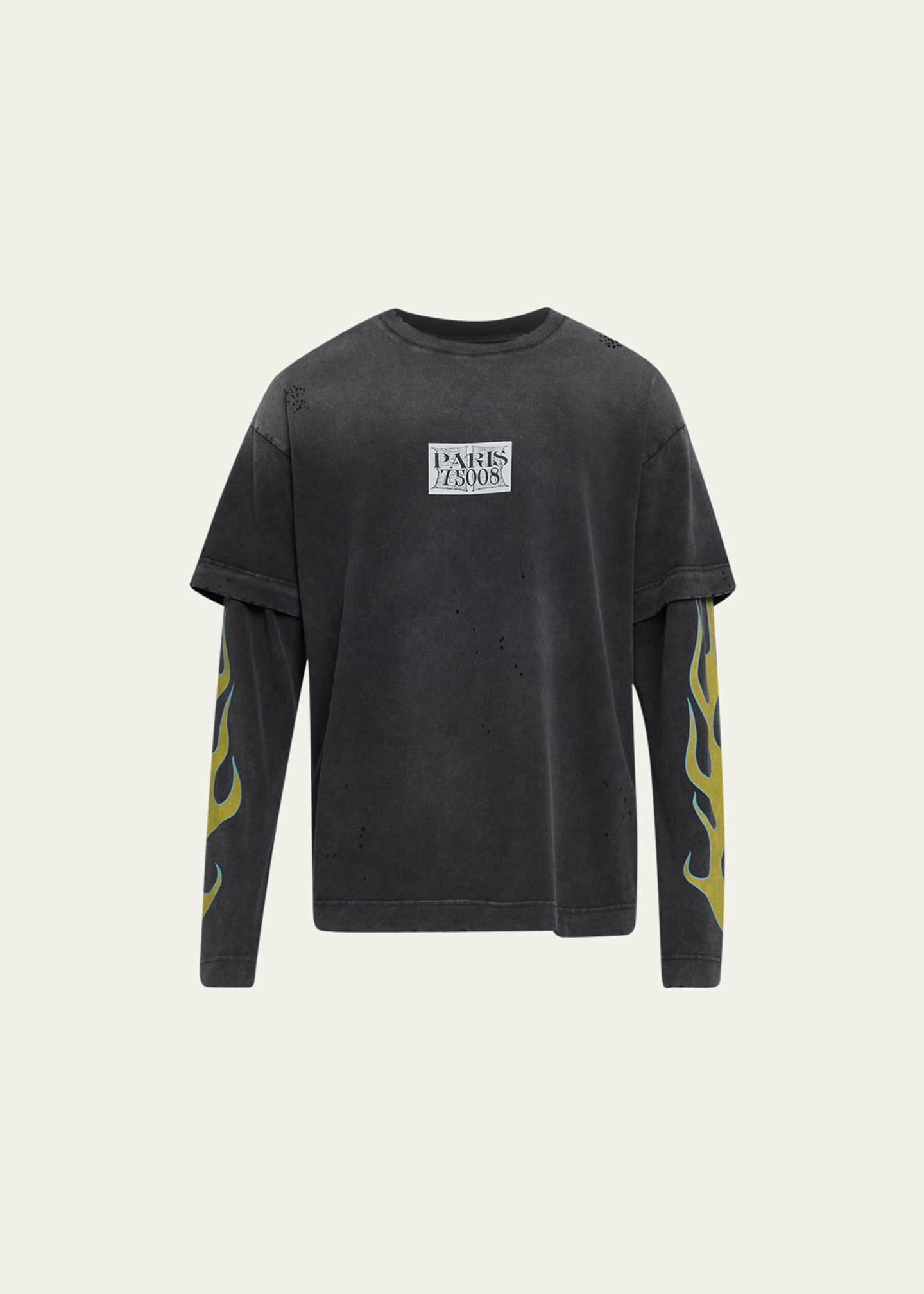Givenchy: Black Layered Long Sleeve T-Shirt