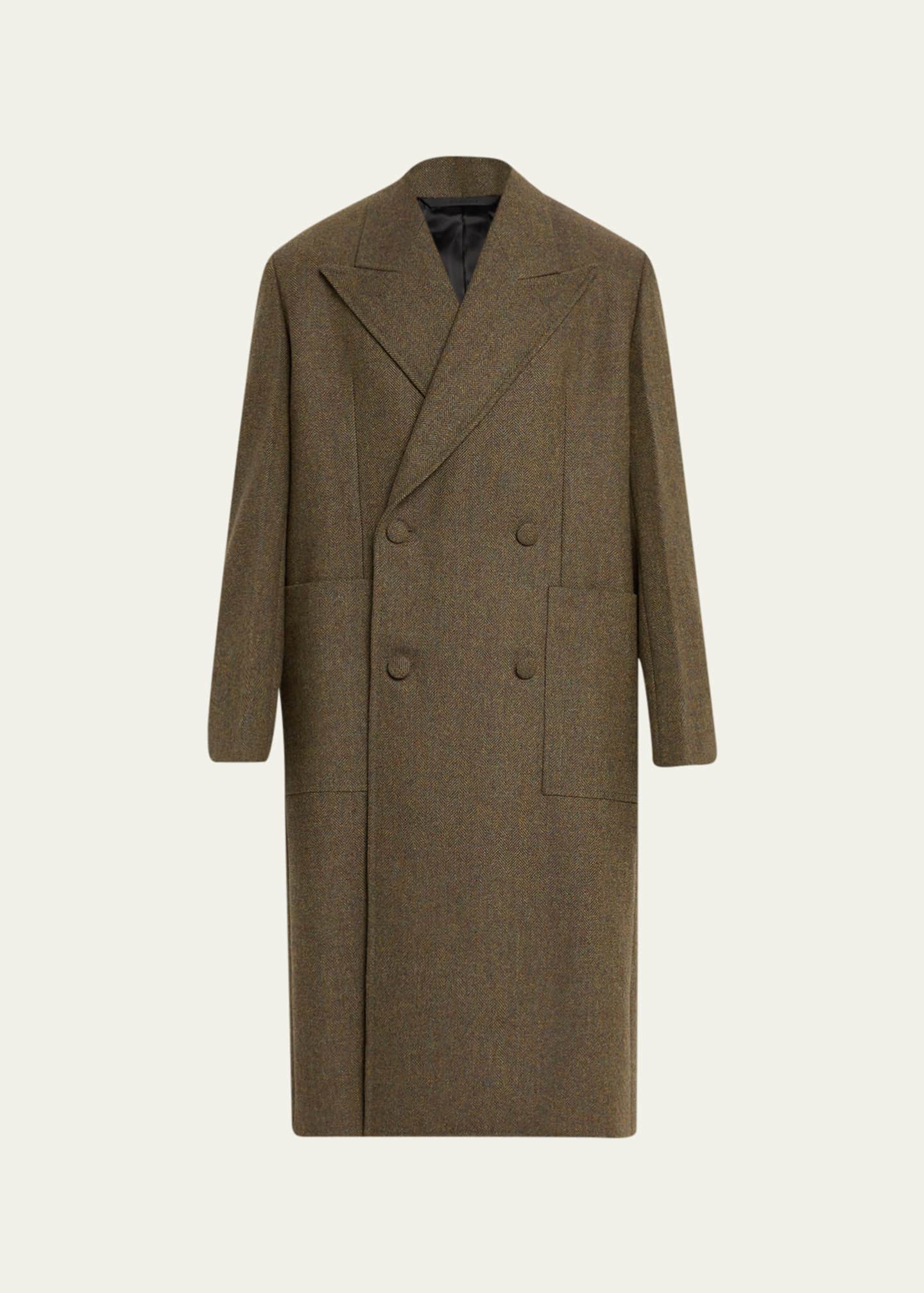 Givenchy Oversized Double Breasted Wool Coat