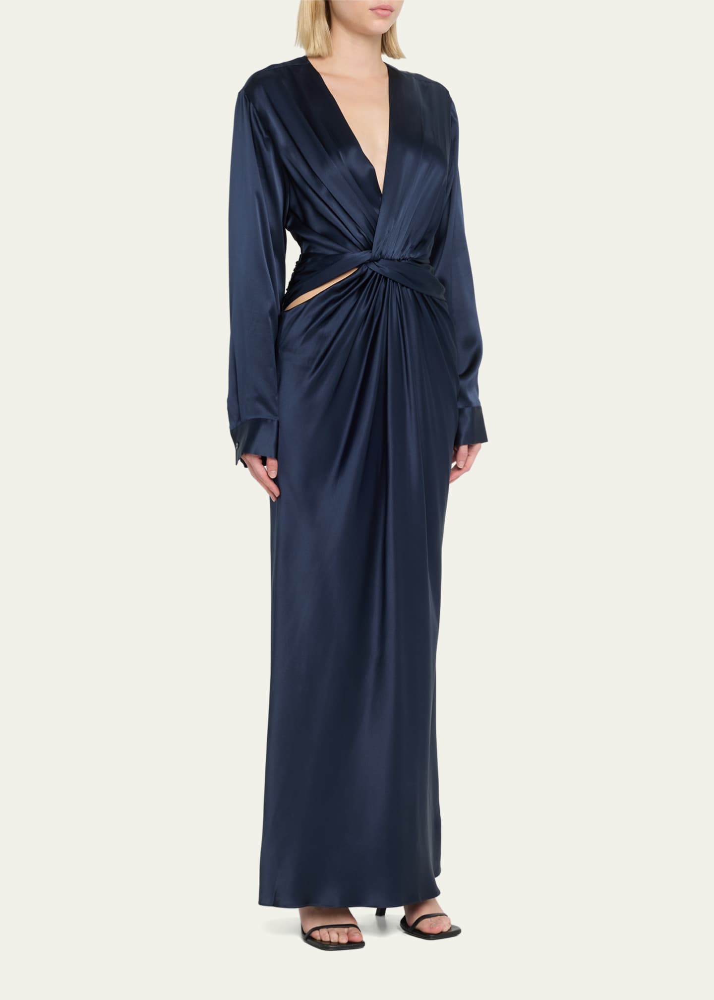 Christopher Esber Triquetra Twist Silk Maxi Dress - Bergdorf Goodman