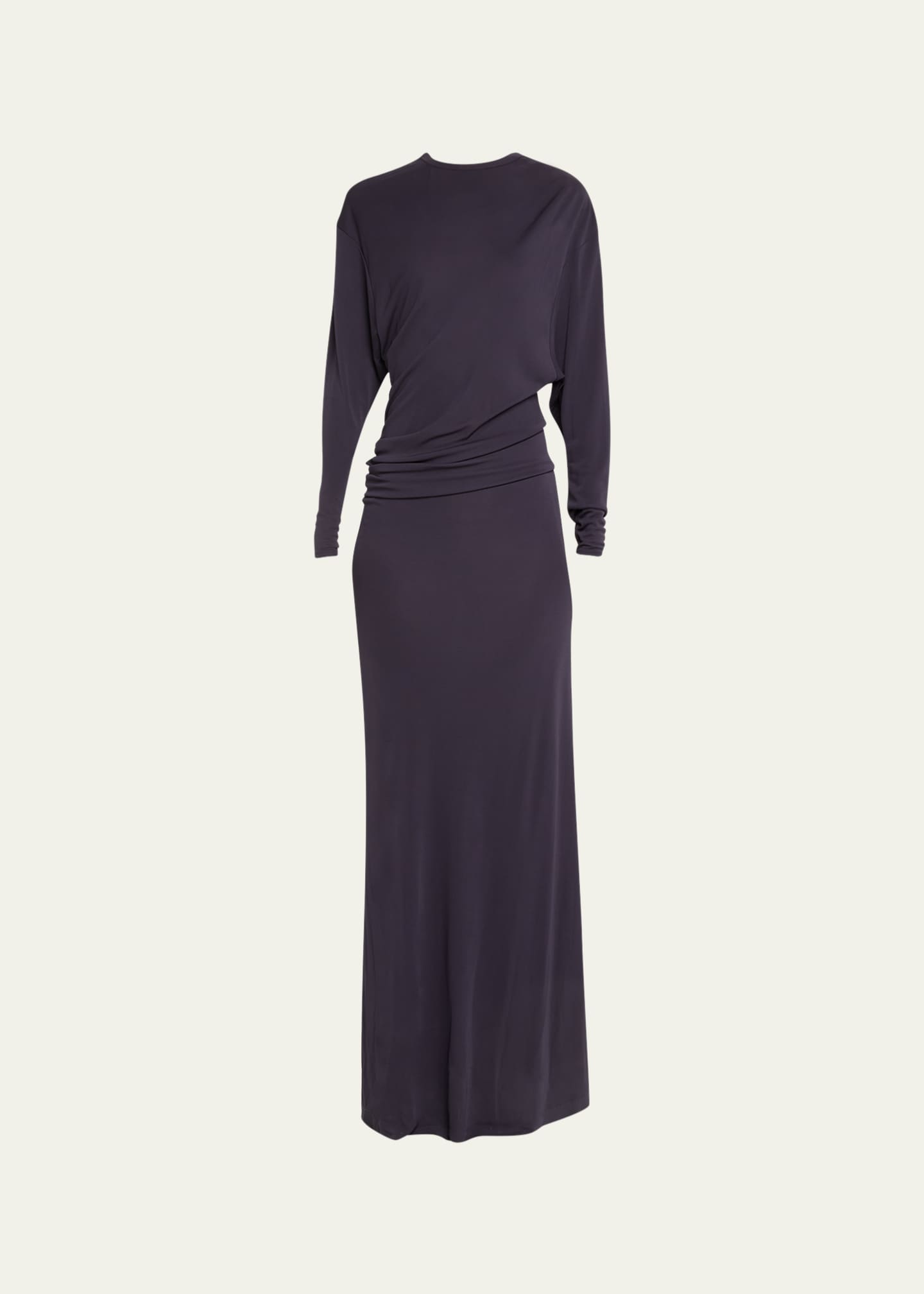 Christopher Esber Side Cowl Long-Sleeve Dress - Bergdorf Goodman