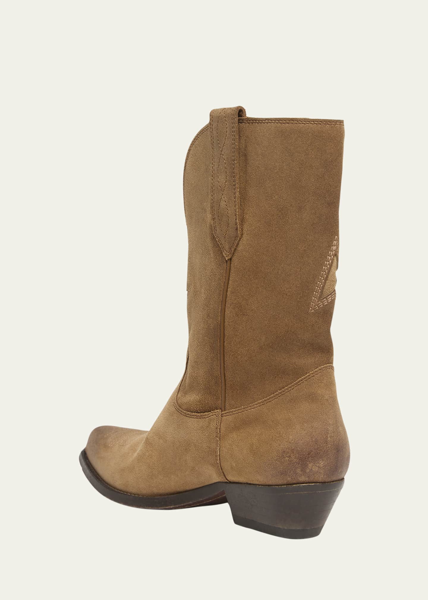 Golden Goose Wish Star Suede Western Boots Image 4 of 5
