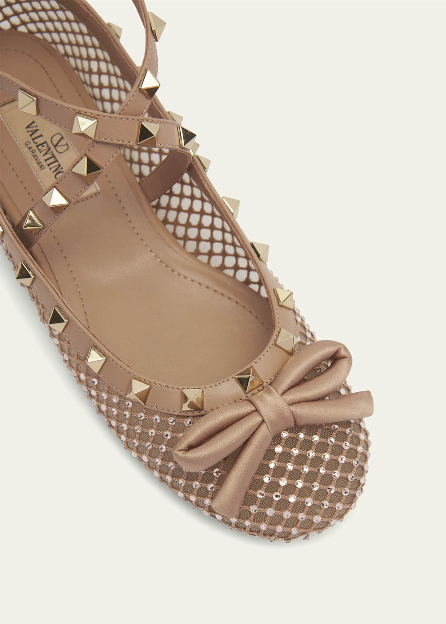 Valentino gold flats top