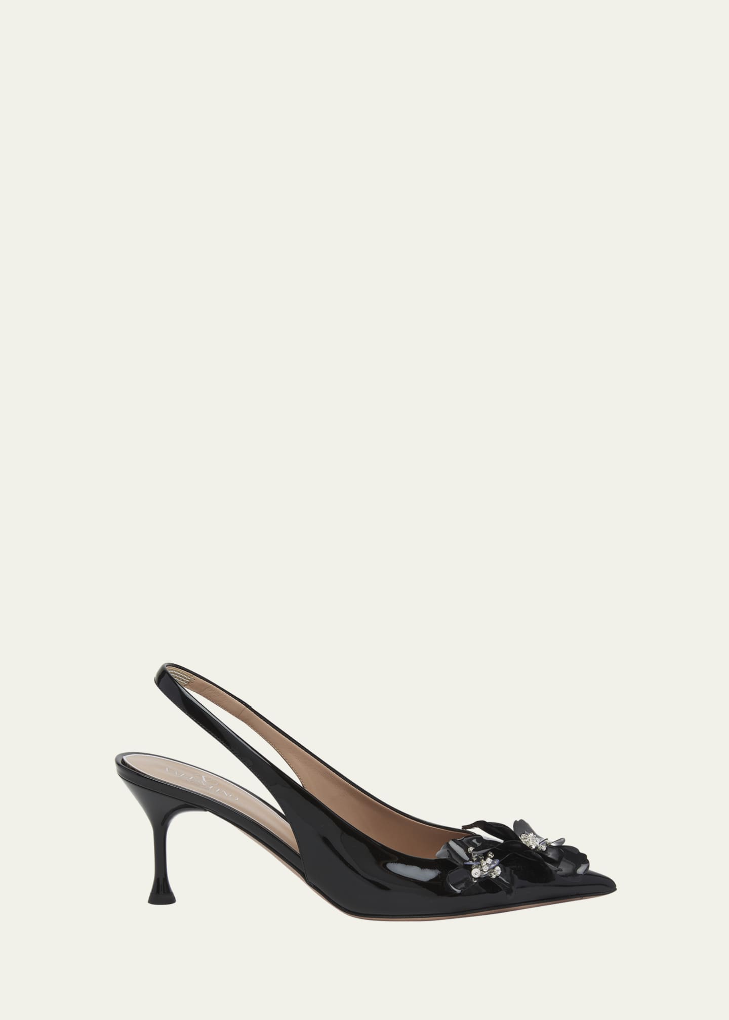 Valentino Garavani Archive Floral Patent Slingback Pumps