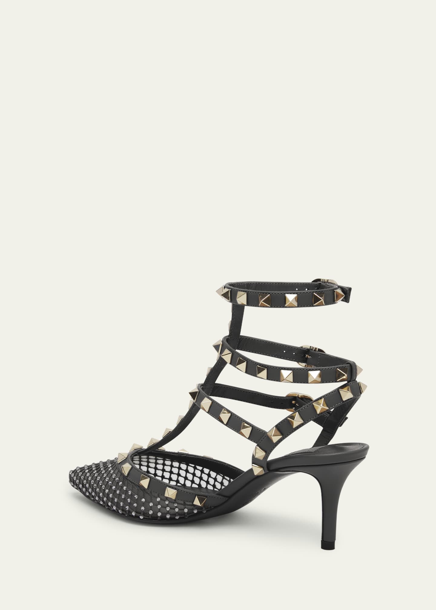 Valentino rockstud black kitten heel new arrivals