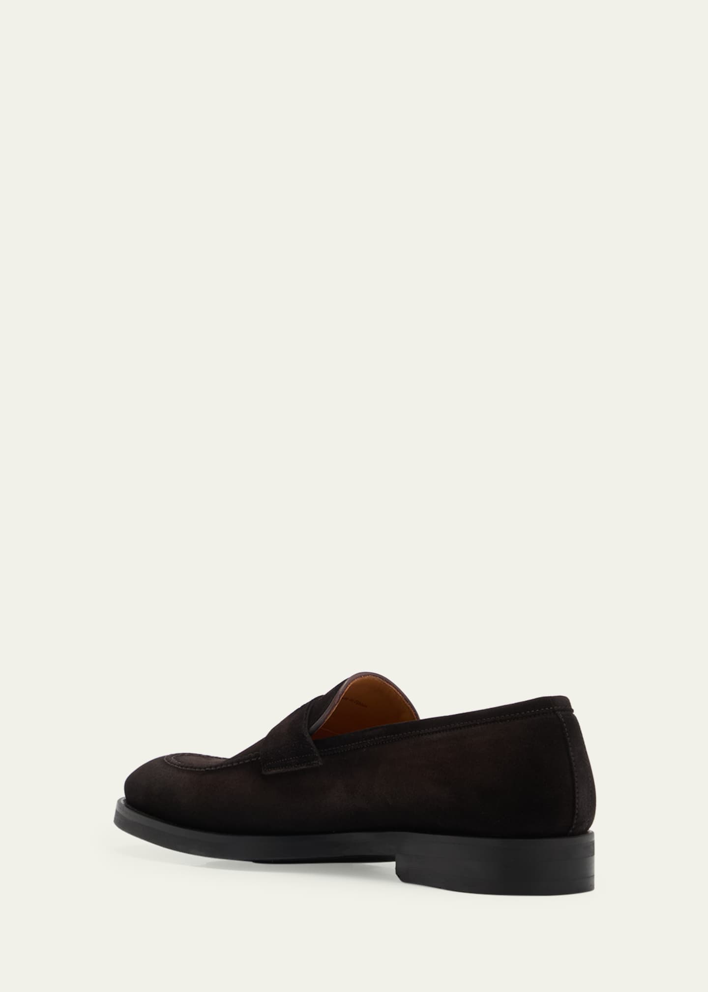 Magnanni Men's Lucien Suede Penny Loafers Image 4 of 5