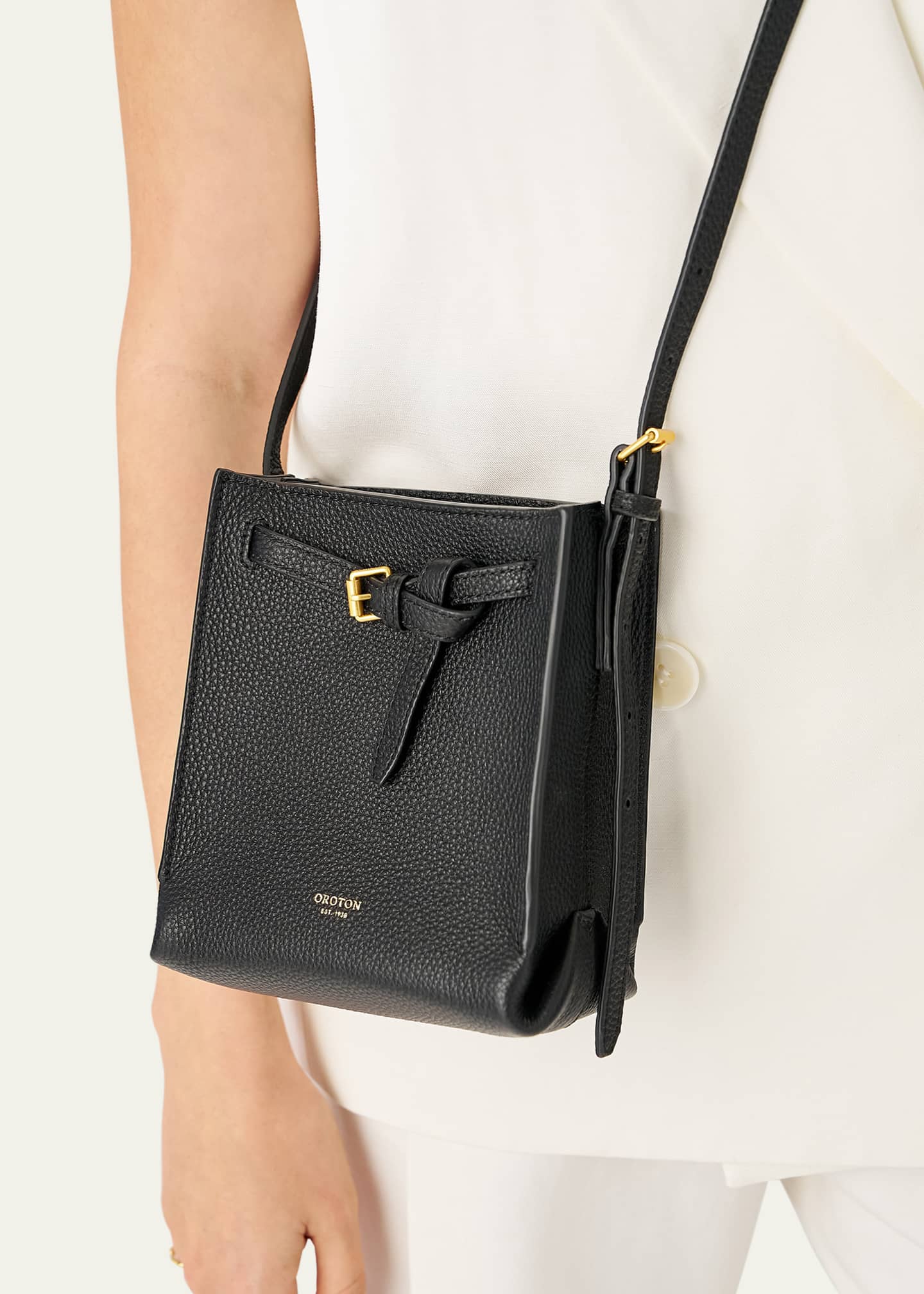 margot, Bags, Margot Black Leather Crossbody Bag