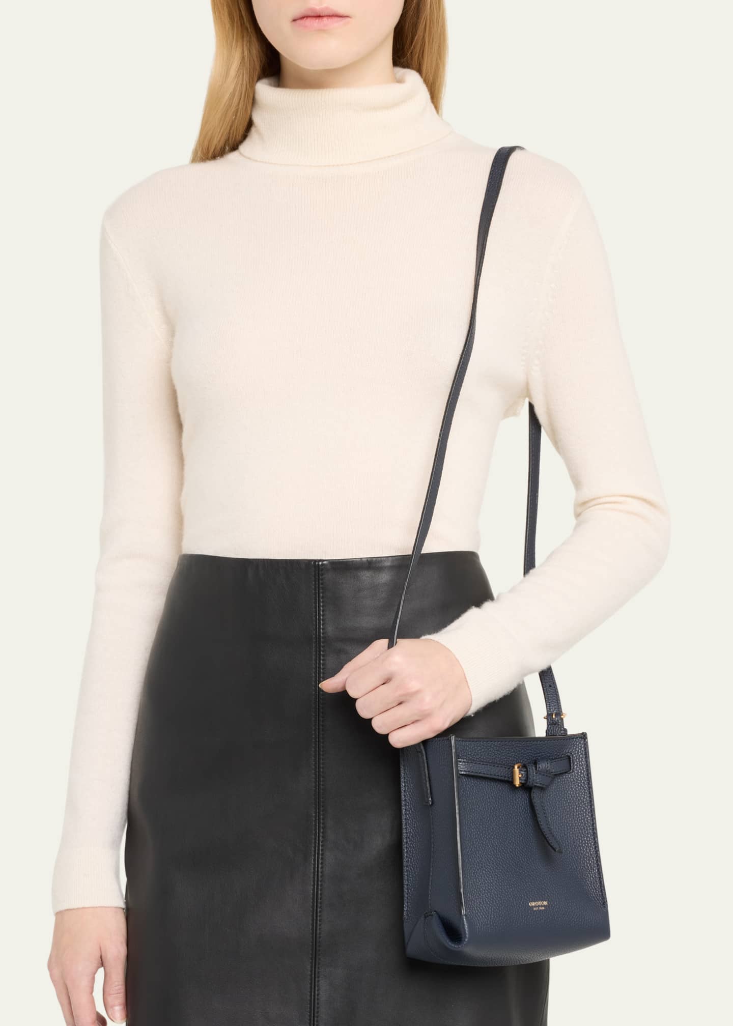 Oroton Margot Leather Bucket Crossbody Bag Bergdorf Goodman