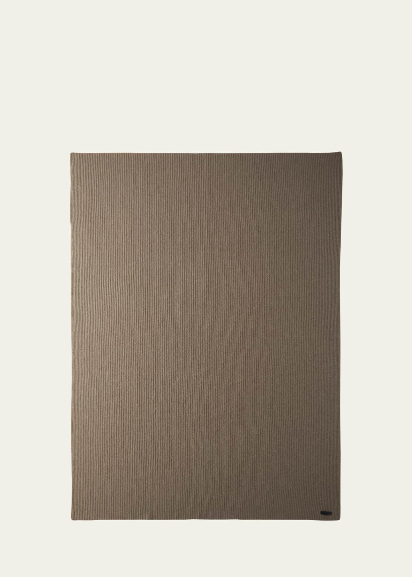 Sofia Cashmere Cashmere Shaker Rib Throw Blanket Image 1 of 2