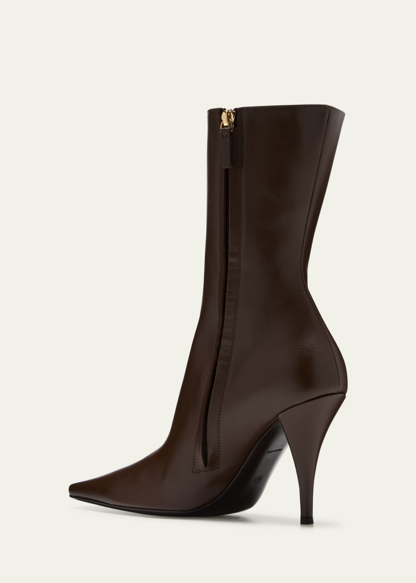 Moc toe heeled ankle boots · Brown · Boots And Ankle Boots