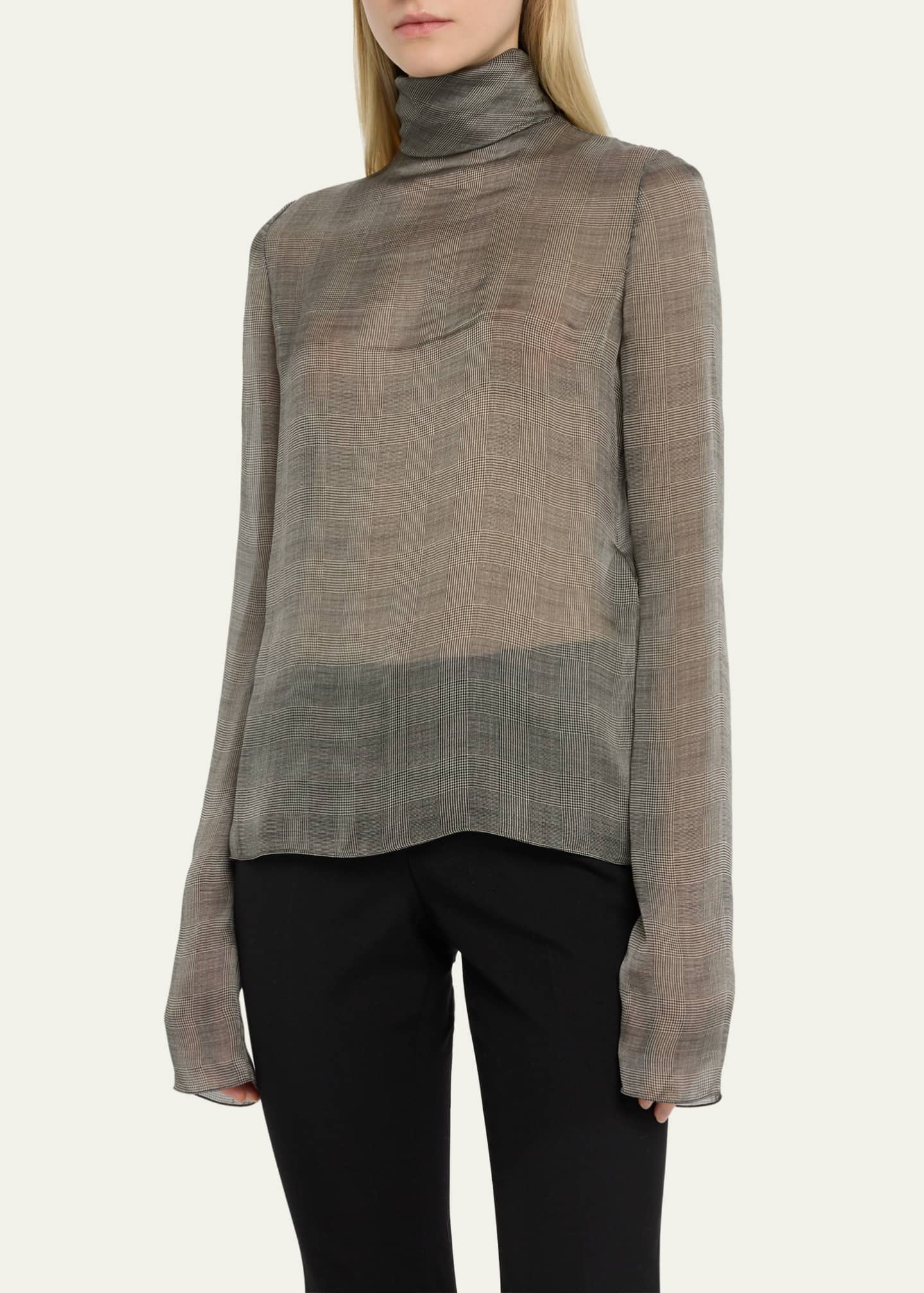 High neck blouse canada clearance