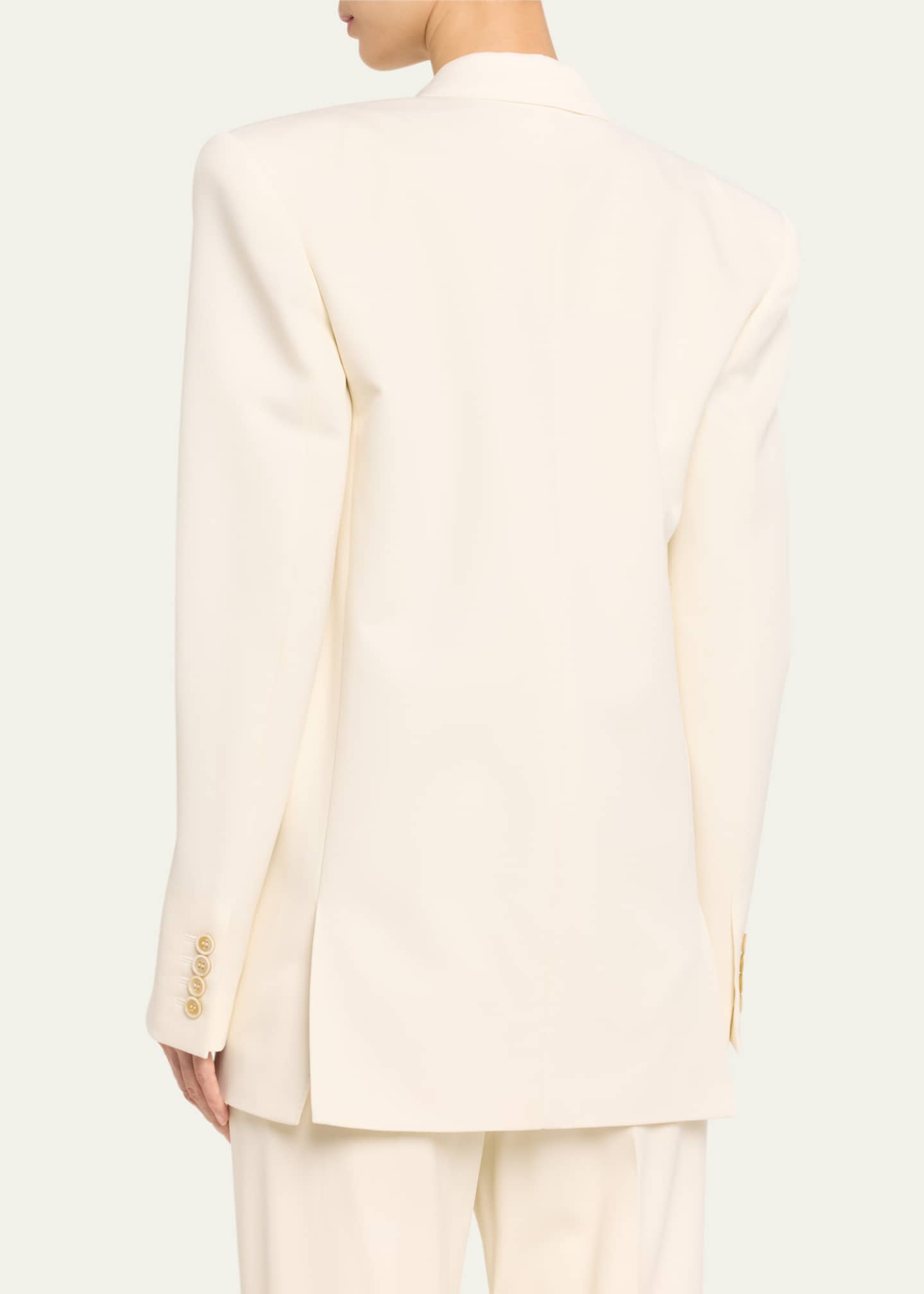 Saint laurent white blazer sales