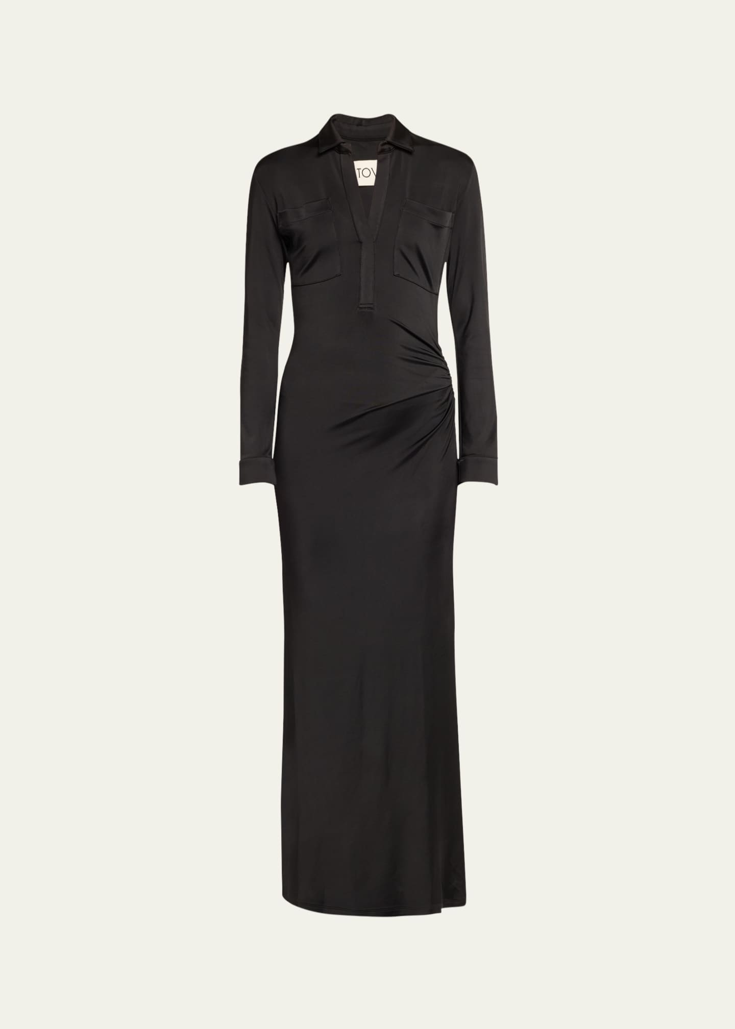 Tove Iana Long-Sleeve Jersey Maxi Dress - Bergdorf Goodman