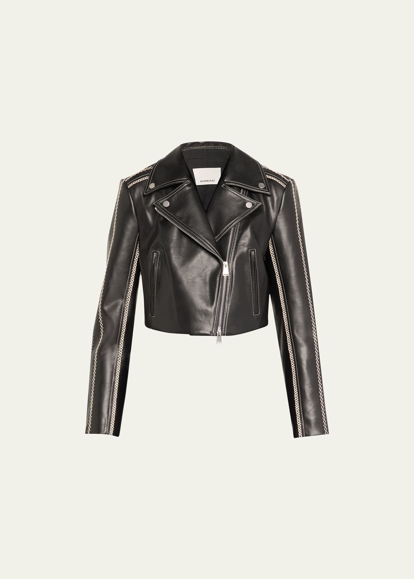 SIMKHAI Oslo Faux Leather Moto Jacket - Bergdorf Goodman