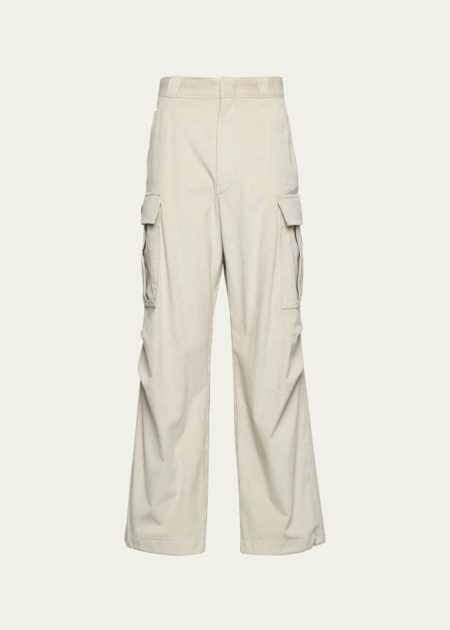 Man Corduroy Cargo Pants