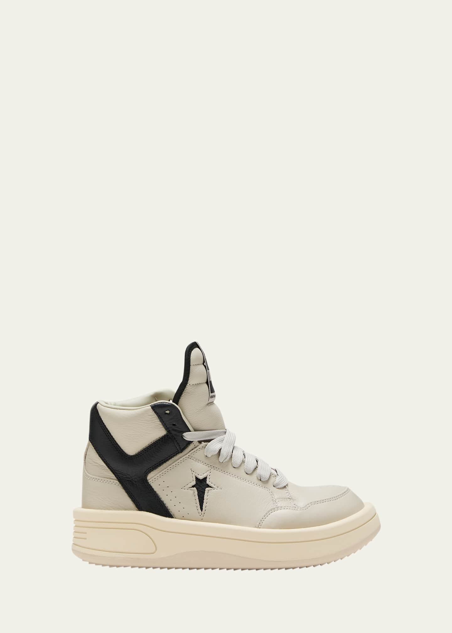 CONVERSE X DRKSHDW X DRKSHDW Bicolor Leather High-Top Sneakers