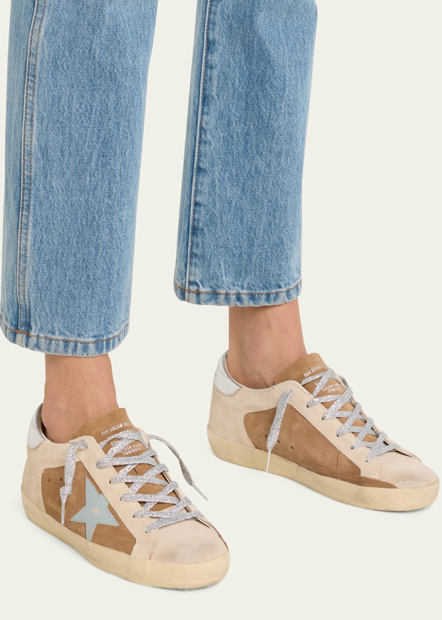 Golden Goose Superstar Colorblock Leather Low-Top Sneakers Image 2 of 5