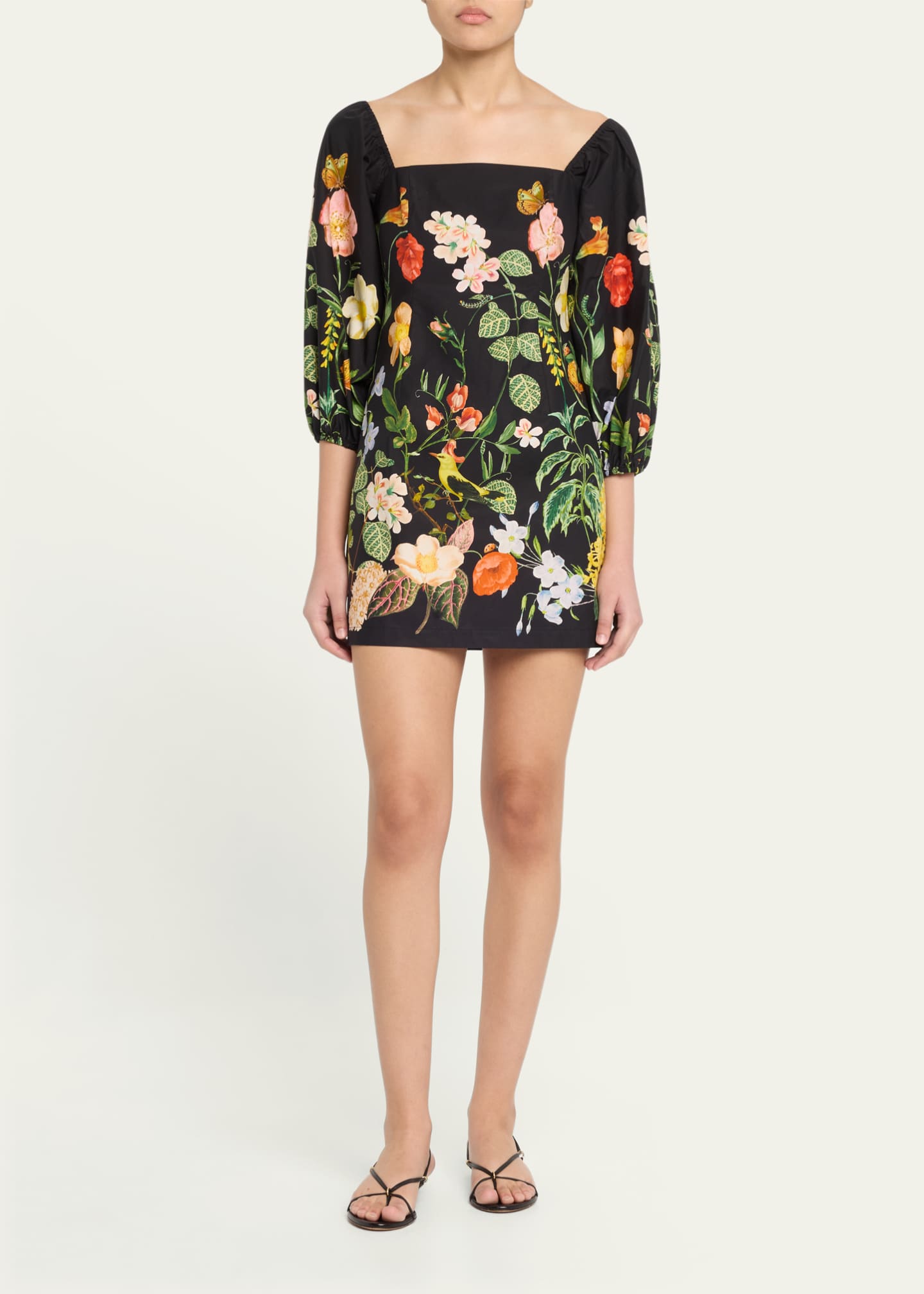 Cara Cara Montauk Puff-Sleeve Cotton Poplin Mini Dress Image 2 of 5