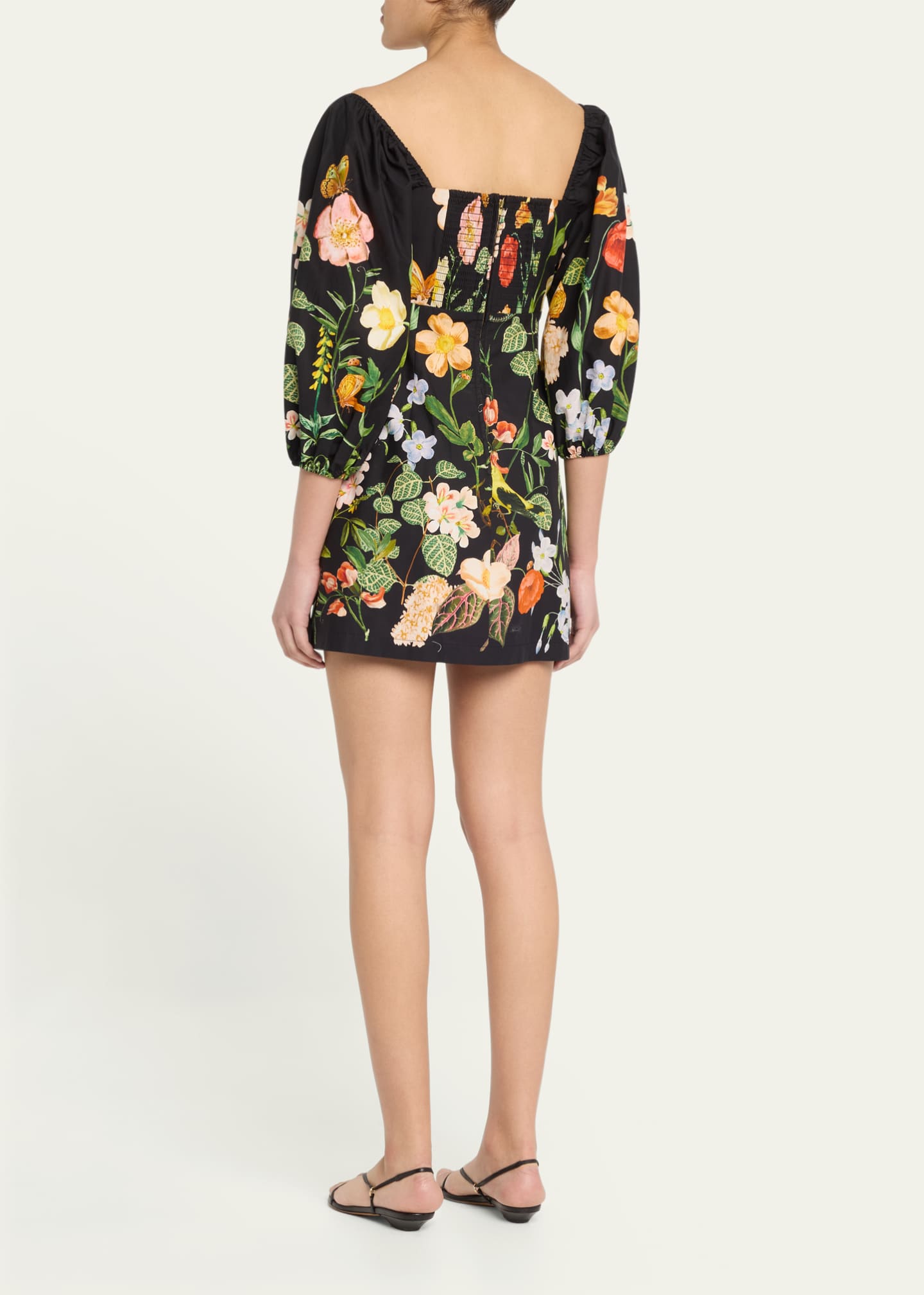 Cara Cara Montauk Puff-Sleeve Cotton Poplin Mini Dress Image 3 of 5