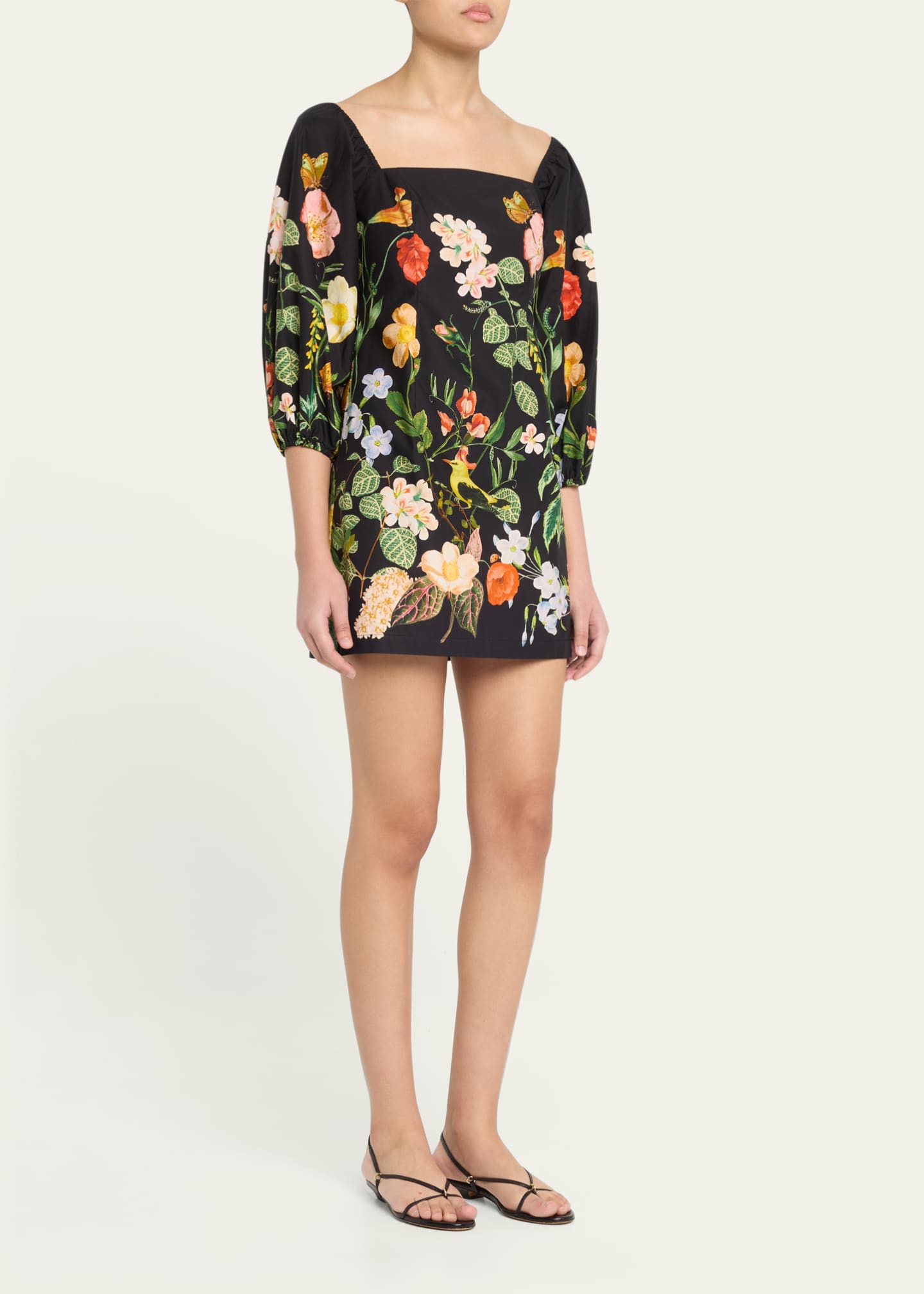 Cara Cara Montauk Puff-Sleeve Cotton Poplin Mini Dress Image 4 of 5