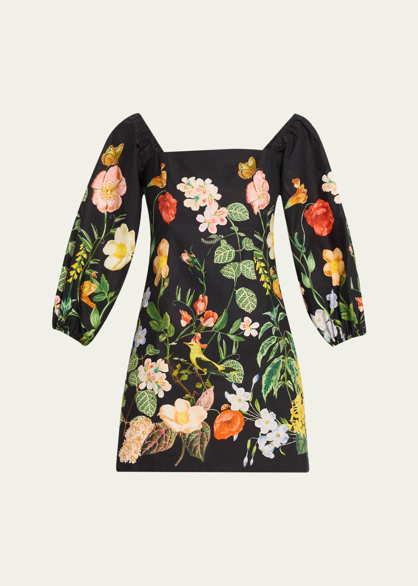 Cara Cara Montauk Puff-Sleeve Cotton Poplin Mini Dress Image 1 of 5