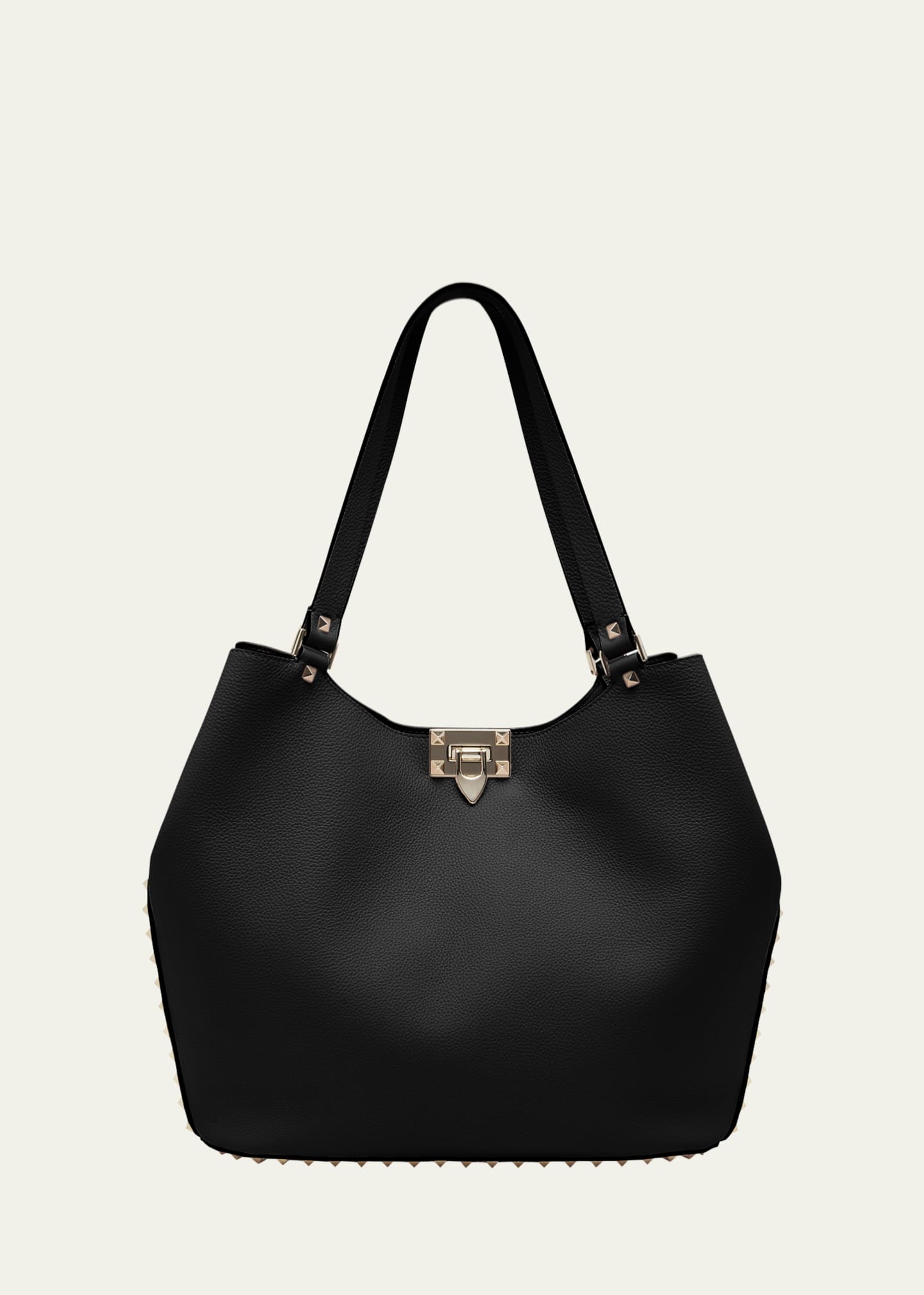 valentino medium garavani tote bag black