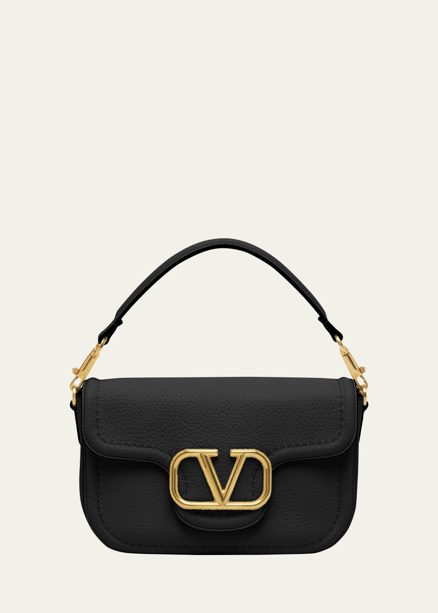 Valentino Garavani Loco VLOGO Flap Leather Shoulder Bag - Bergdorf Goodman